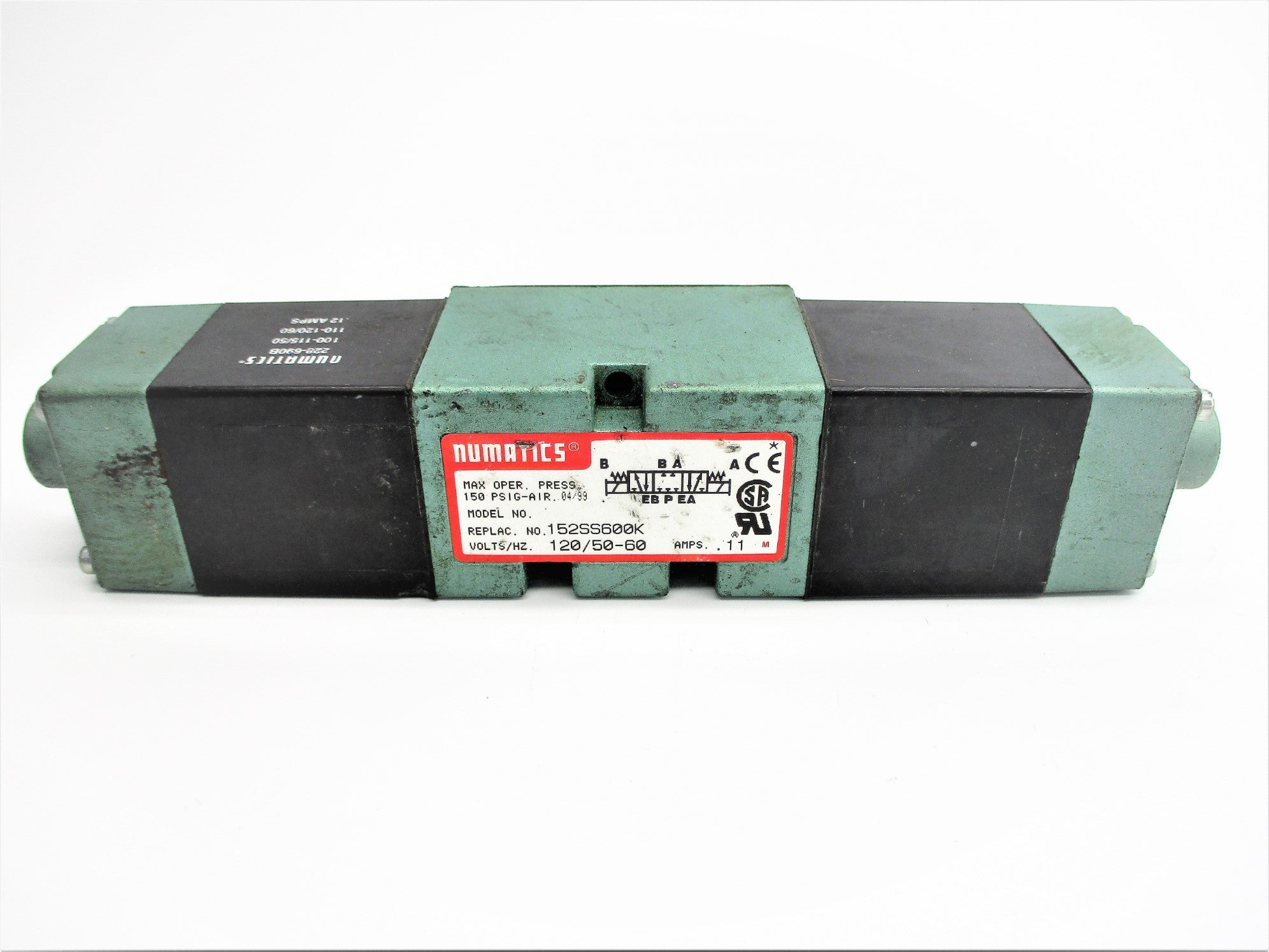 NUMATICS 152SS600K 120V .11A 150PSI UNMP