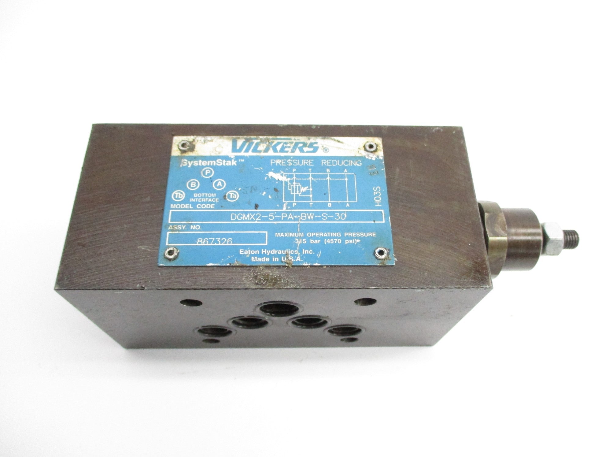 VICKERS DGMX25PABWS30 4570PSI UNMP