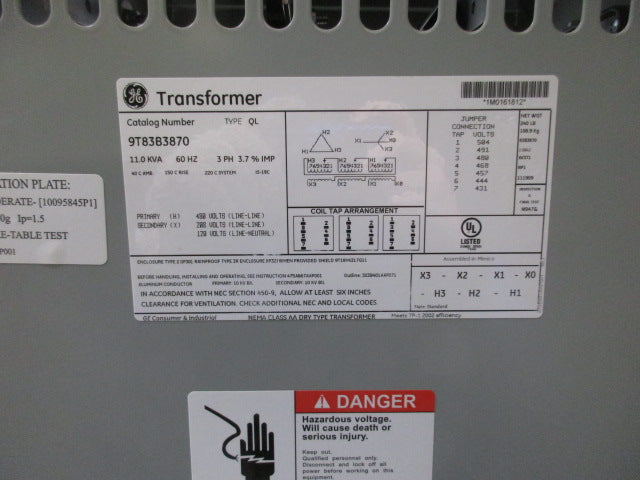 GENERAL ELECTRIC 9T83B3870 NSMP