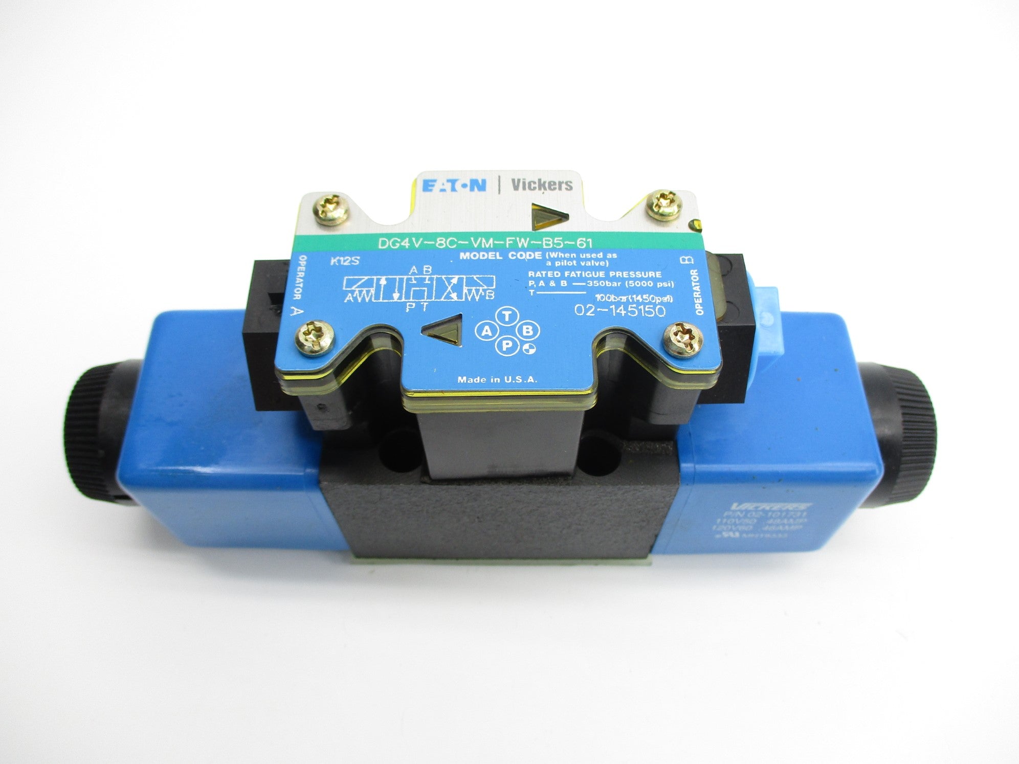 EATON DG4V8CVMFWB561 02-145150 5000PSI 110/120V NSNP