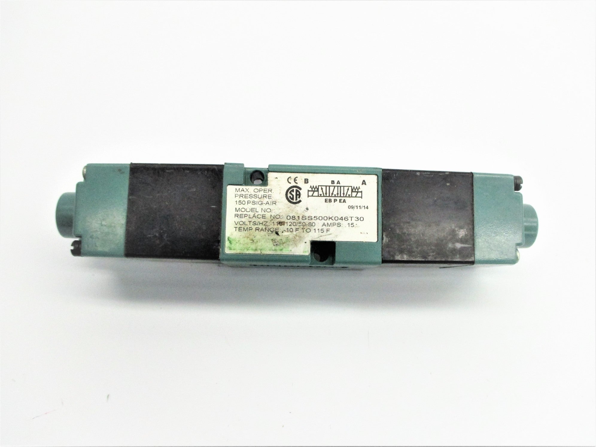 NUMATICS 081SS500K046T30 150PSIG 110/120V UNMP