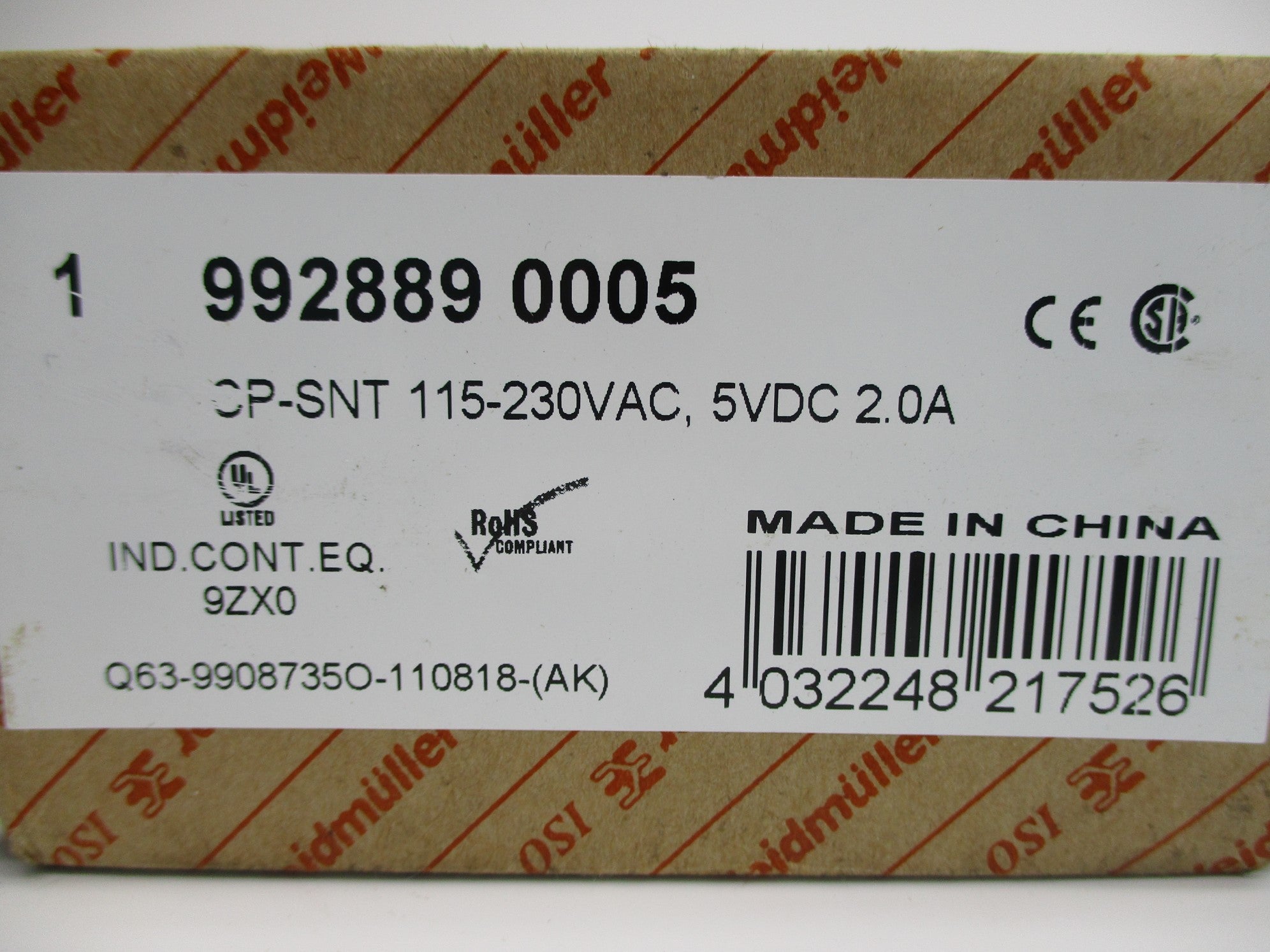 WEIDMULLER 9928890005 NSMP
