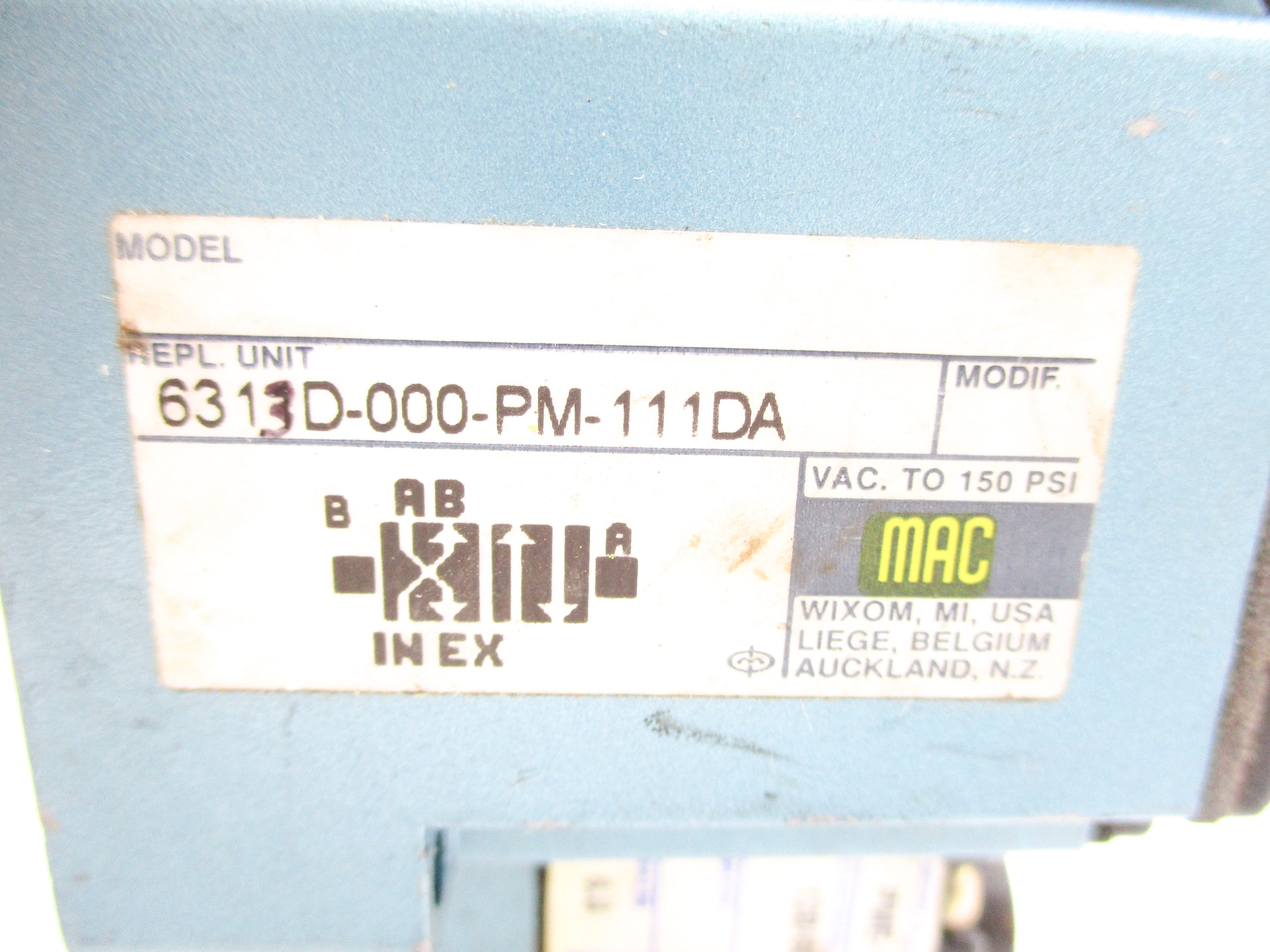 MAC 6313D-000-PM-111DA 150PSI 110/120V (AS PICTURED) NSNP