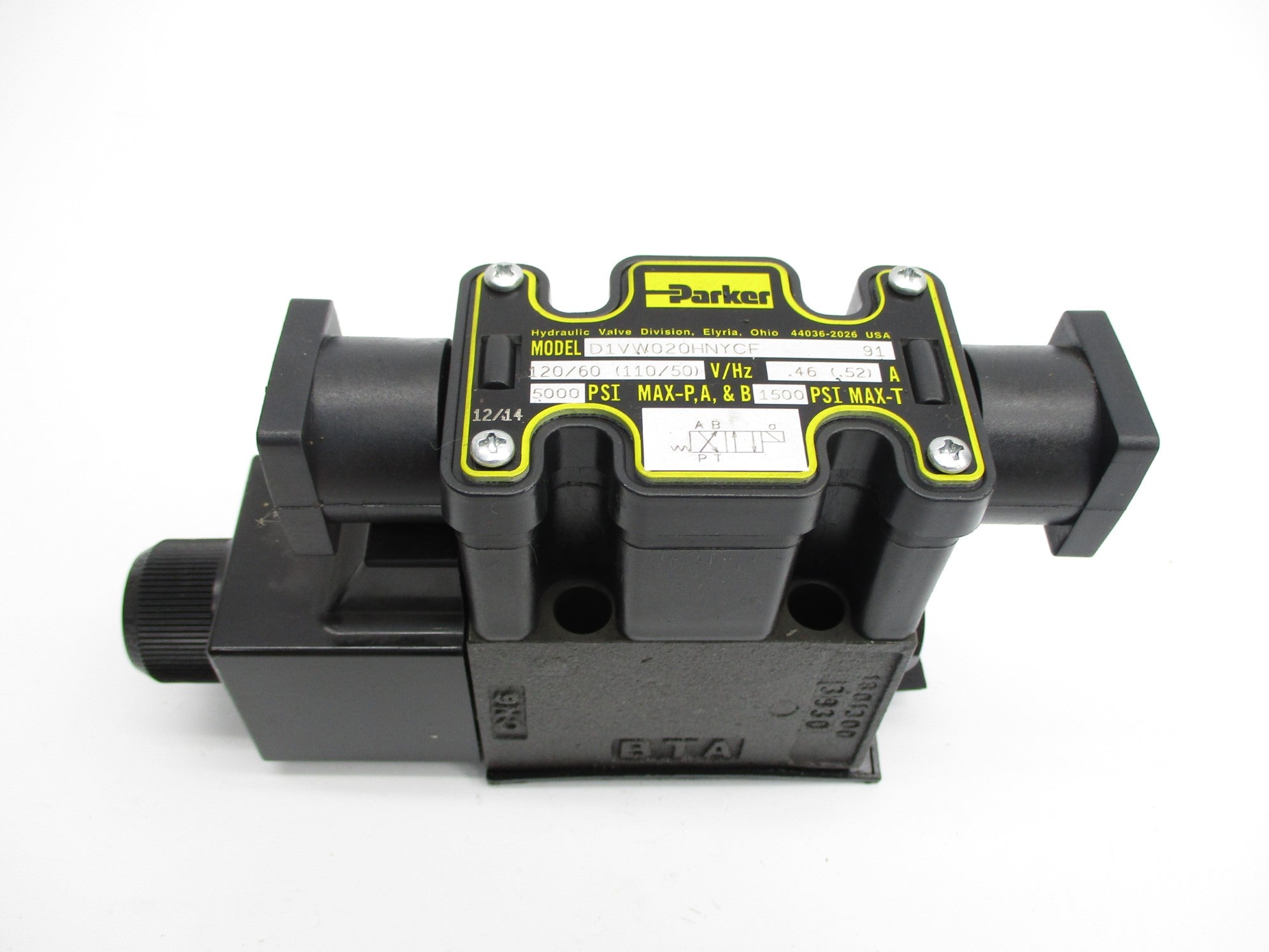 PARKER D1VW020HNYCF 110/120V 0.42-0.50A 5000PSI NSNP