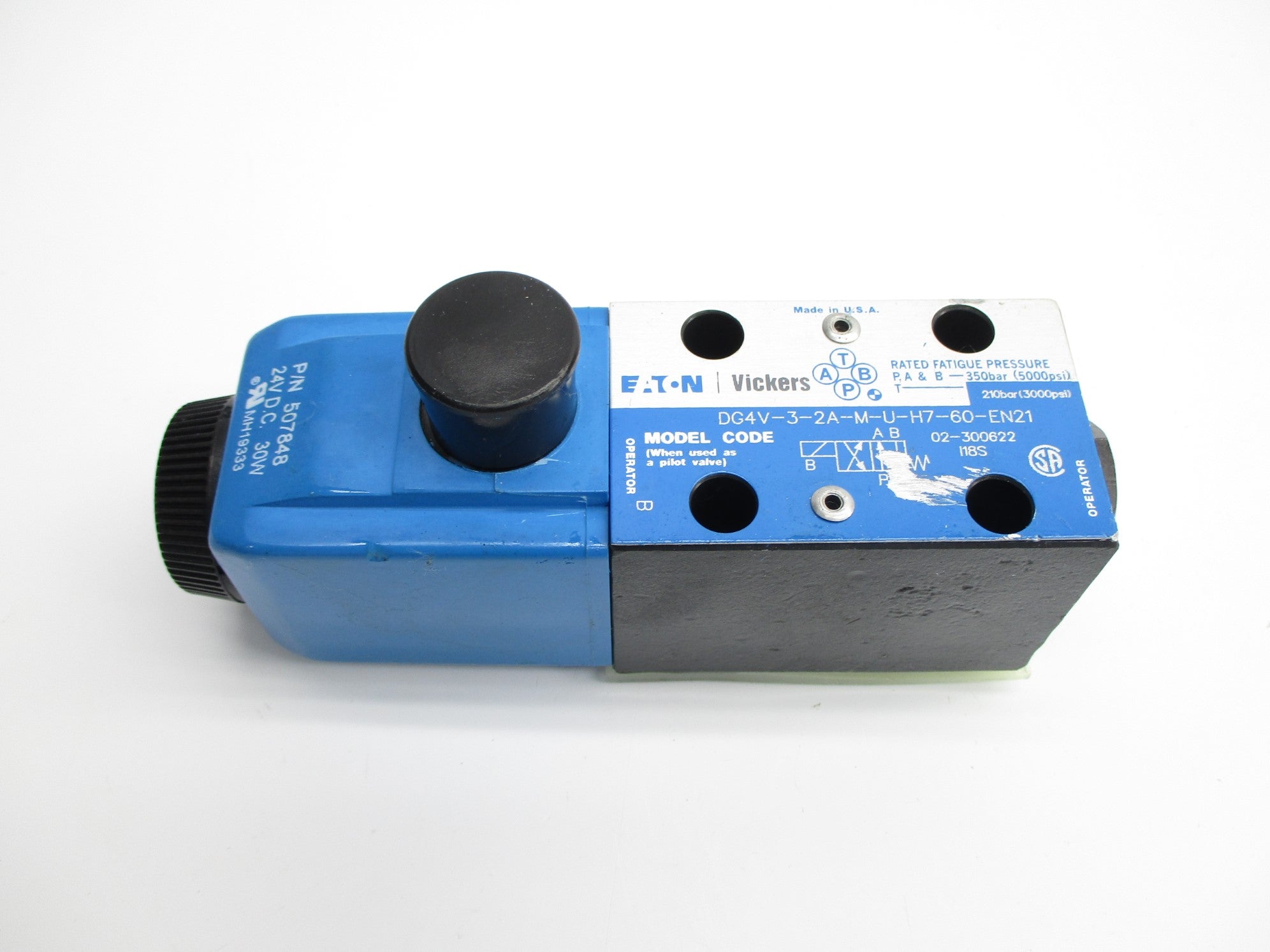 EATON DG4V32AMUH760EN21 02-300622 3000PSI 24VDC UNMP