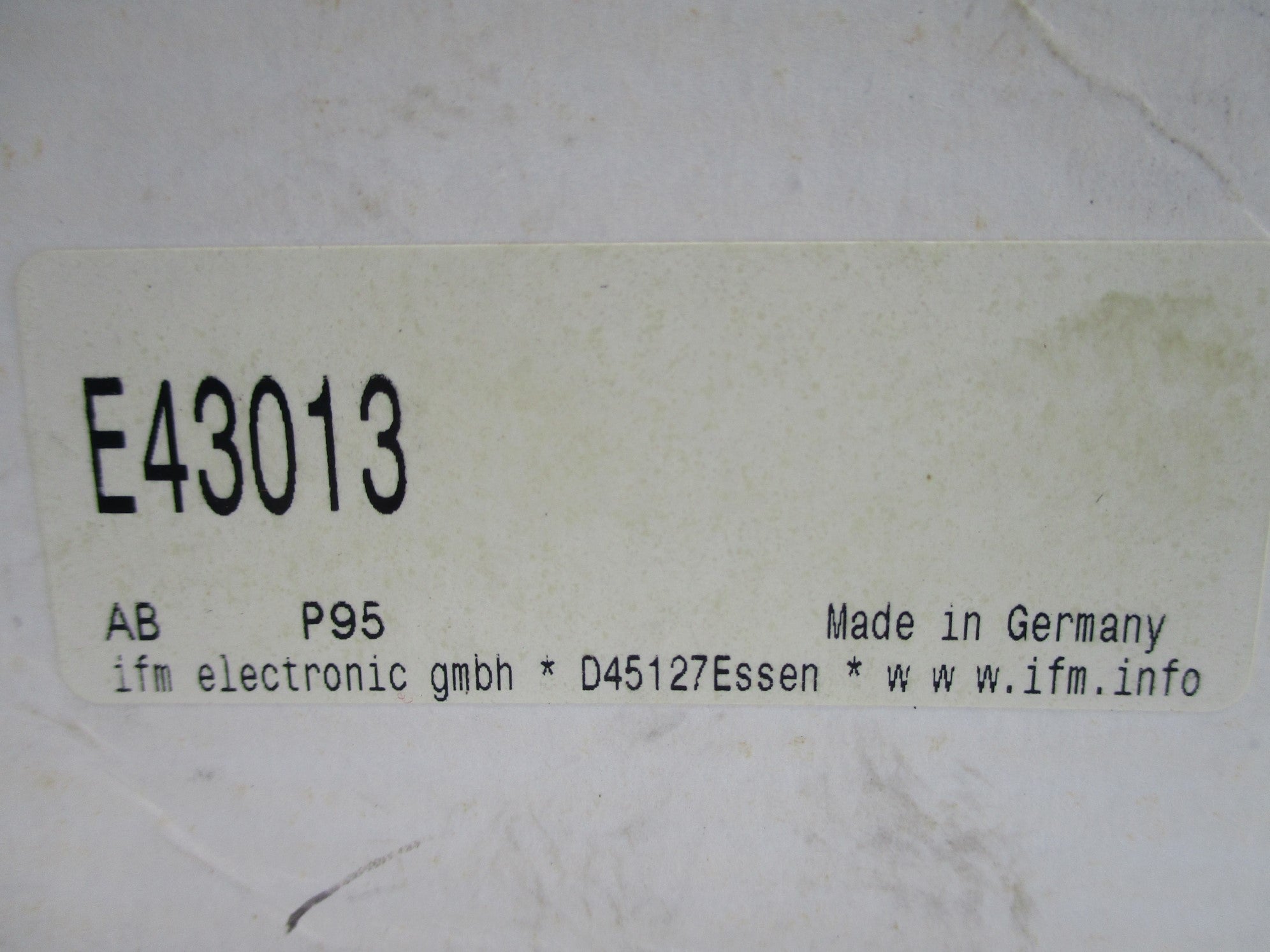 IFM EFECTOR E43013 NSMP