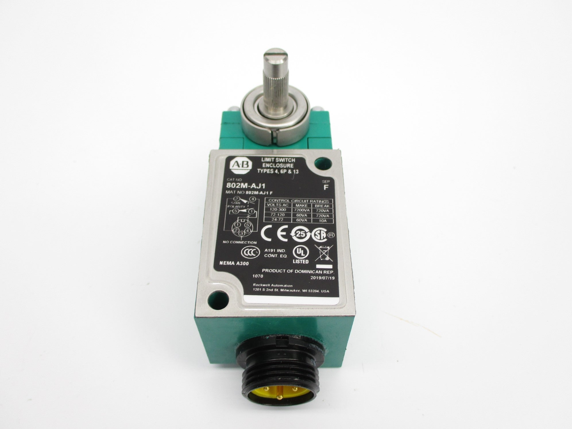 ALLEN BRADLEY 802M-AJ1 SER. F NSNP