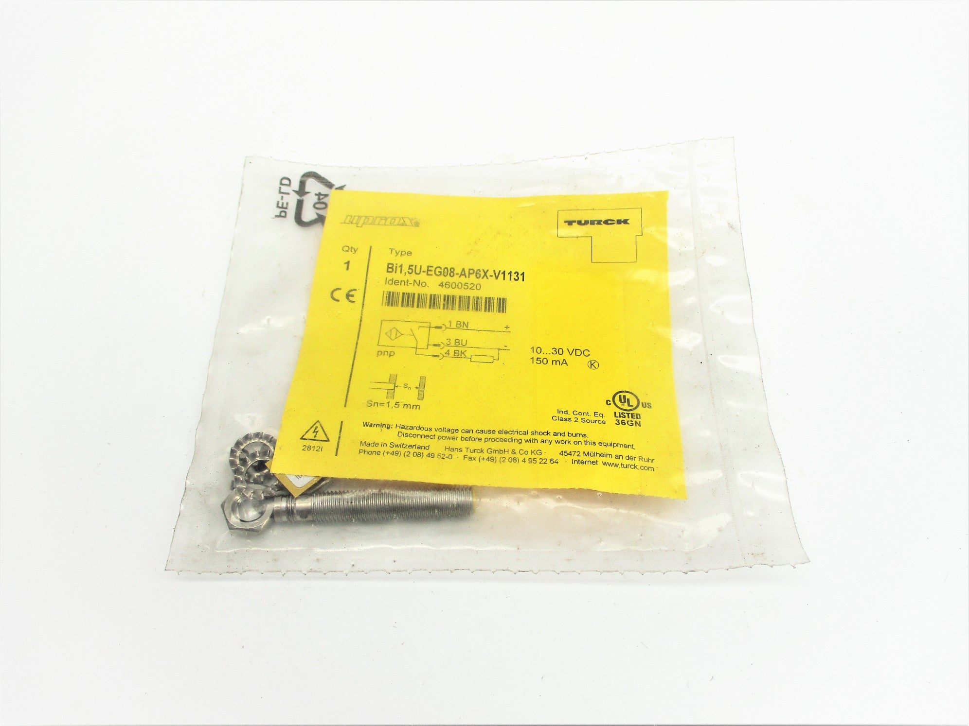 TURCK BI1.5U-EG08-AP6X-V1131 4600520 NSMP