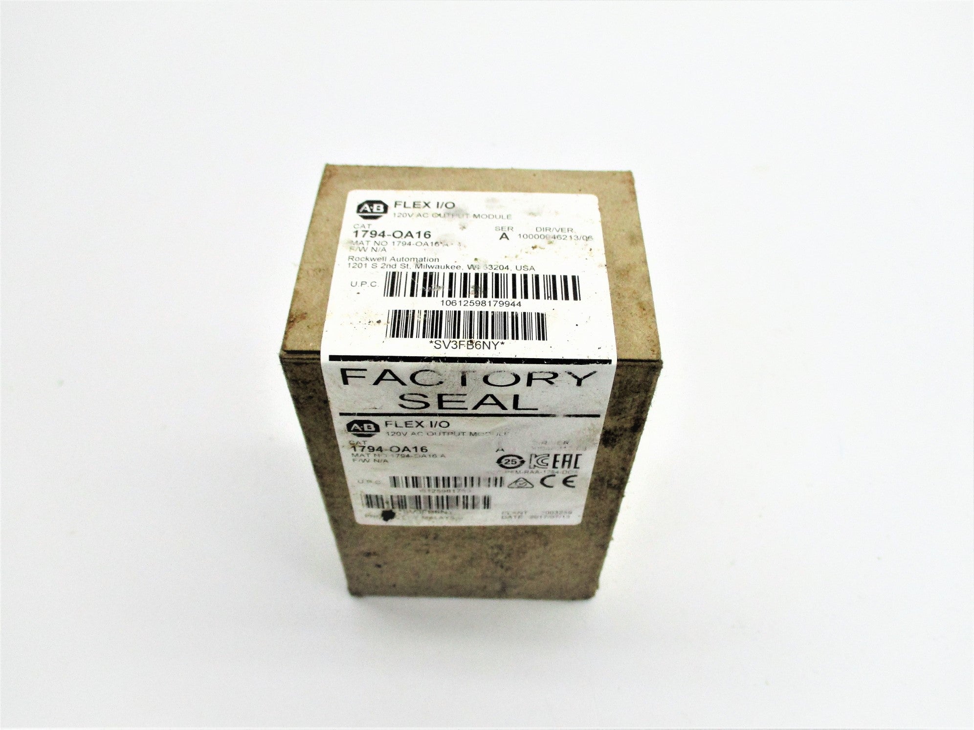 ALLEN BRADLEY 1794-OA16 SER. A DATE: 2017 NSFS