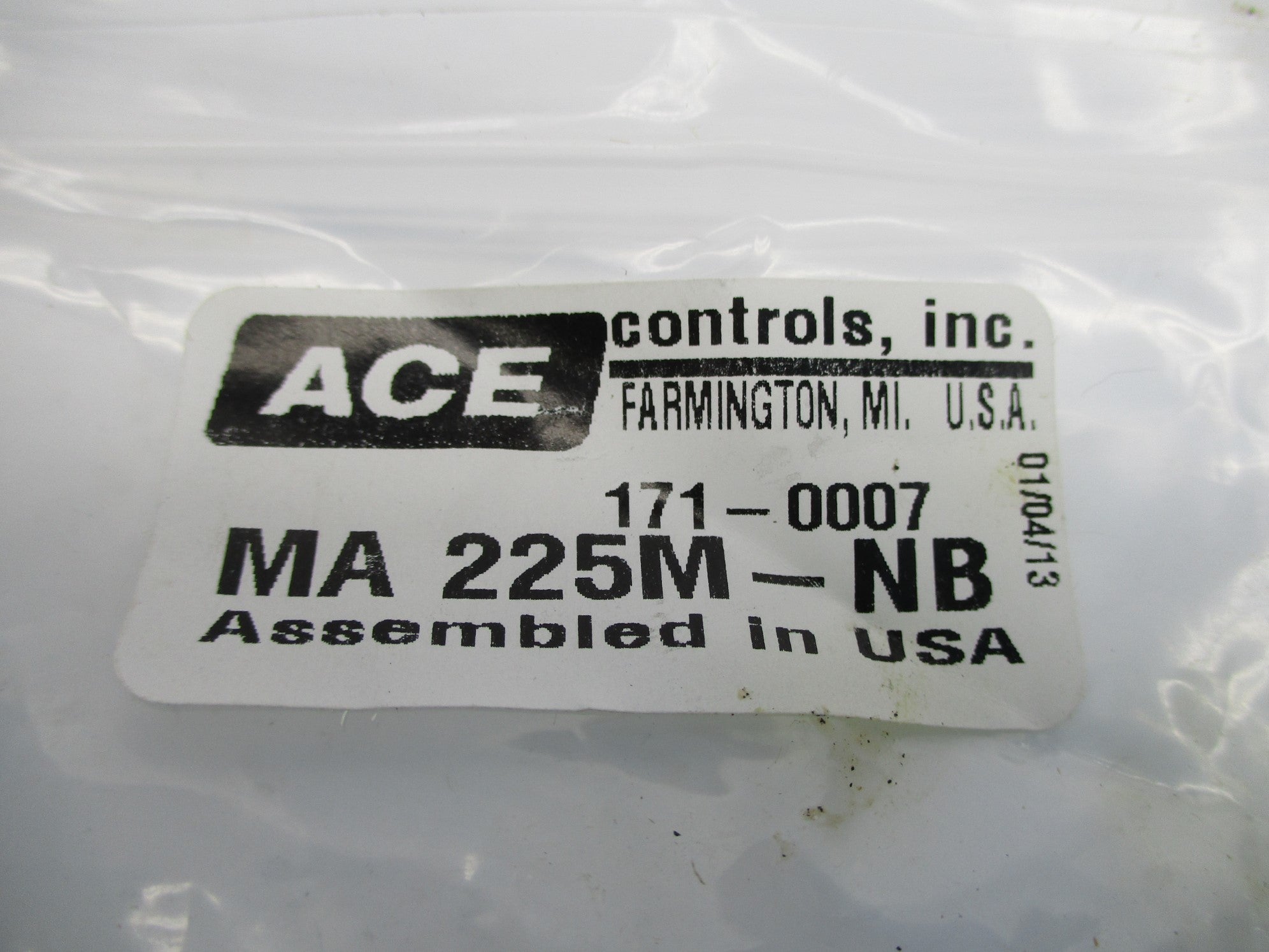 ACE CONTROLS MA225M-NB (AS PICTURED) NSMP