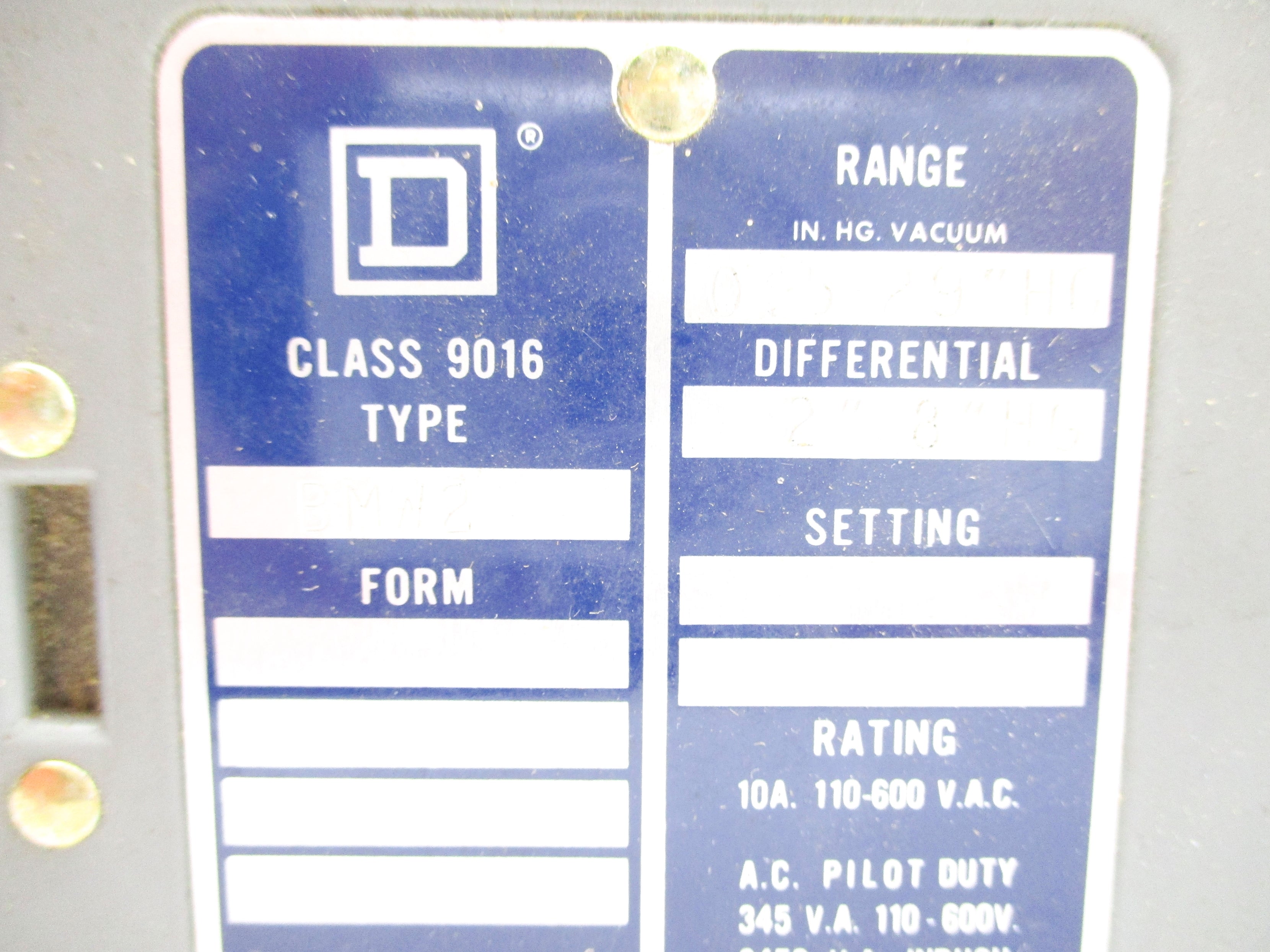 SQUARE D 9016BMW2 NSNP