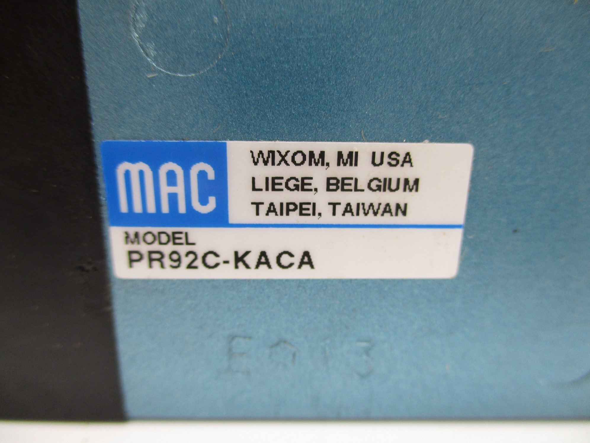 MAC PR92C-KACA 0-120PSI UNMP