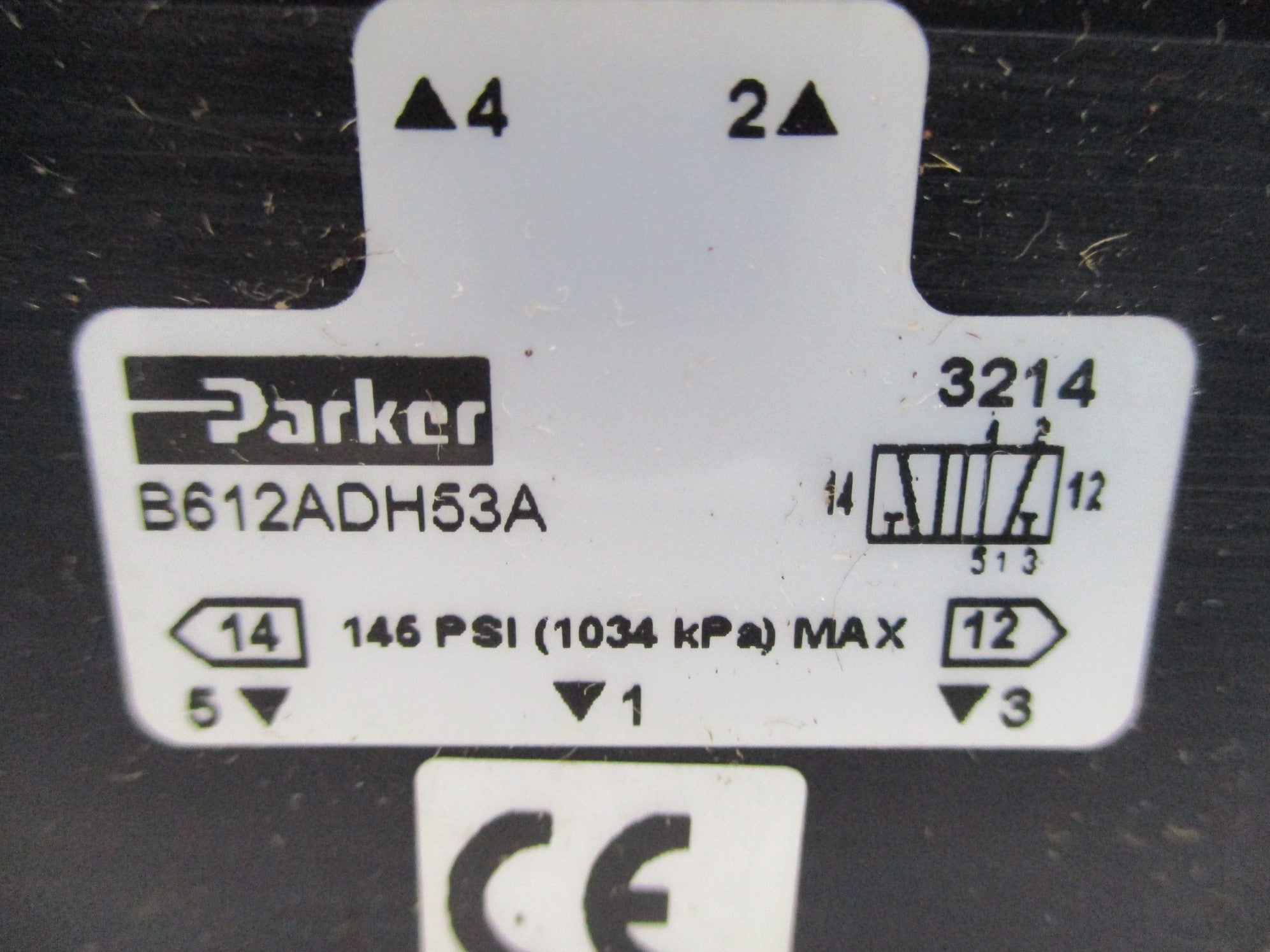 PARKER B612ADH53A 145PSI 120V UNMP