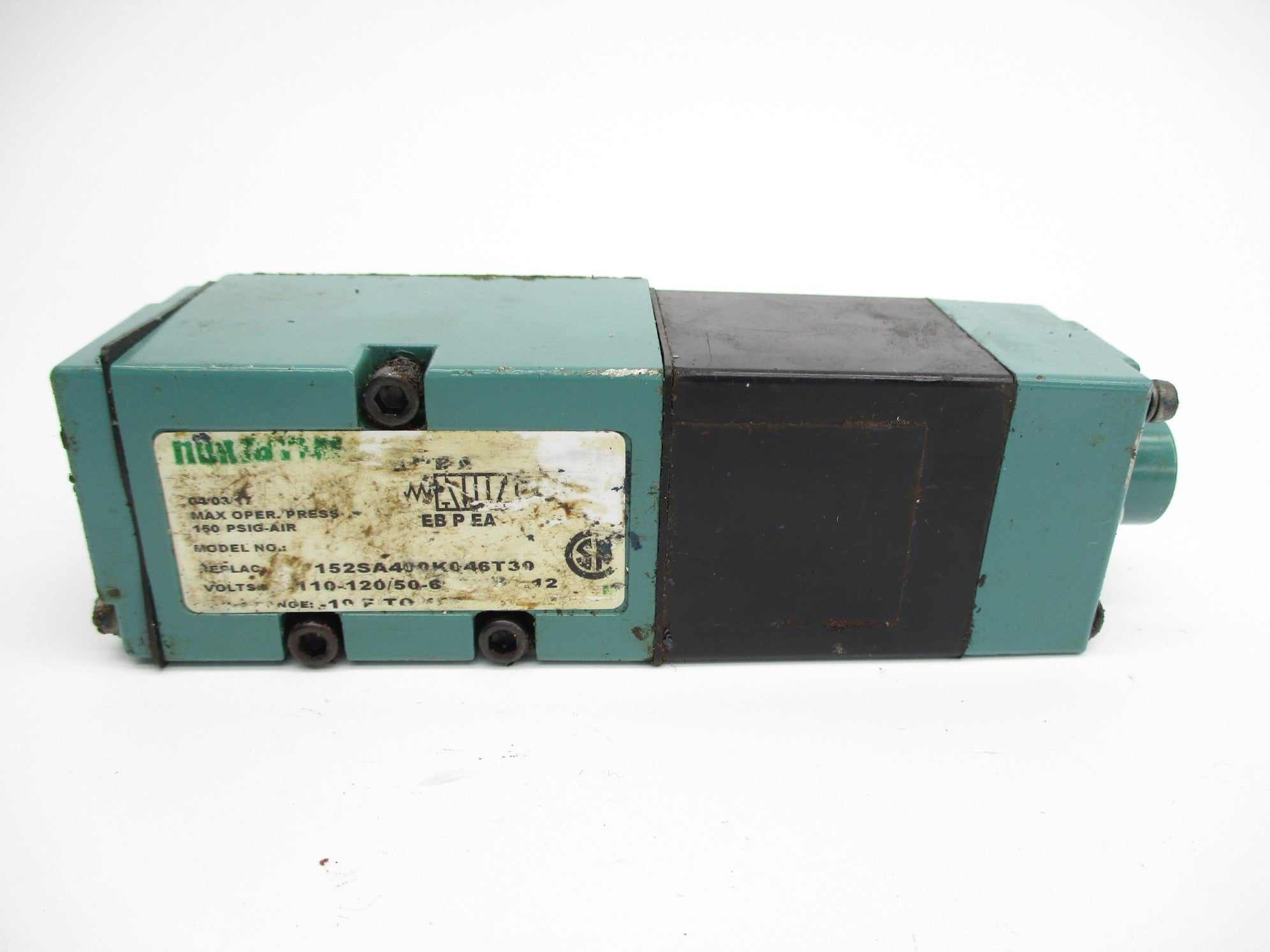 NUMATICS 152SA400K046T30 150PSIG 110-120/50-60 UNMP