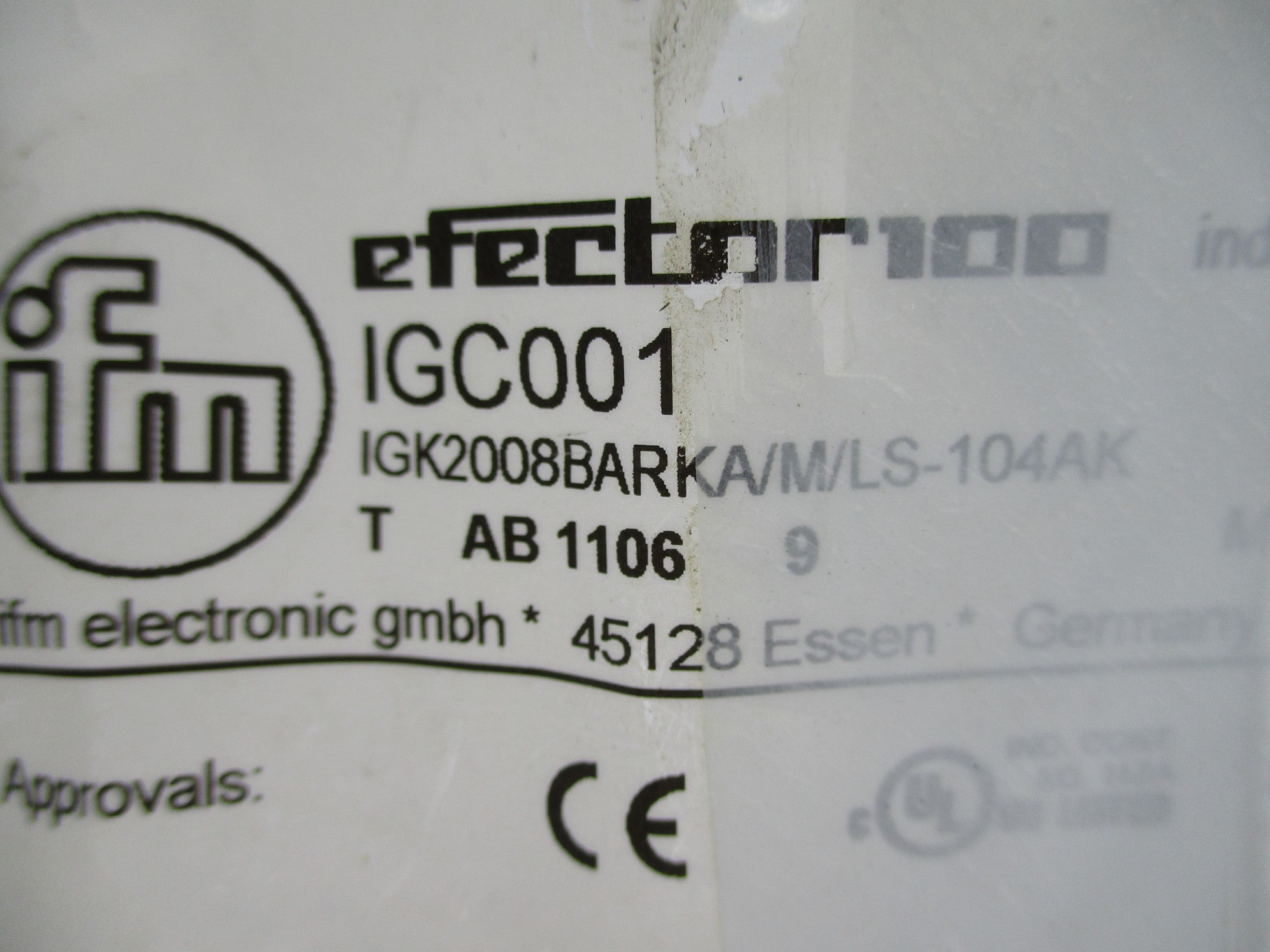 IFM EFECTOR IGK2008BARKA/M/LS-104AK IGC001 NSMP