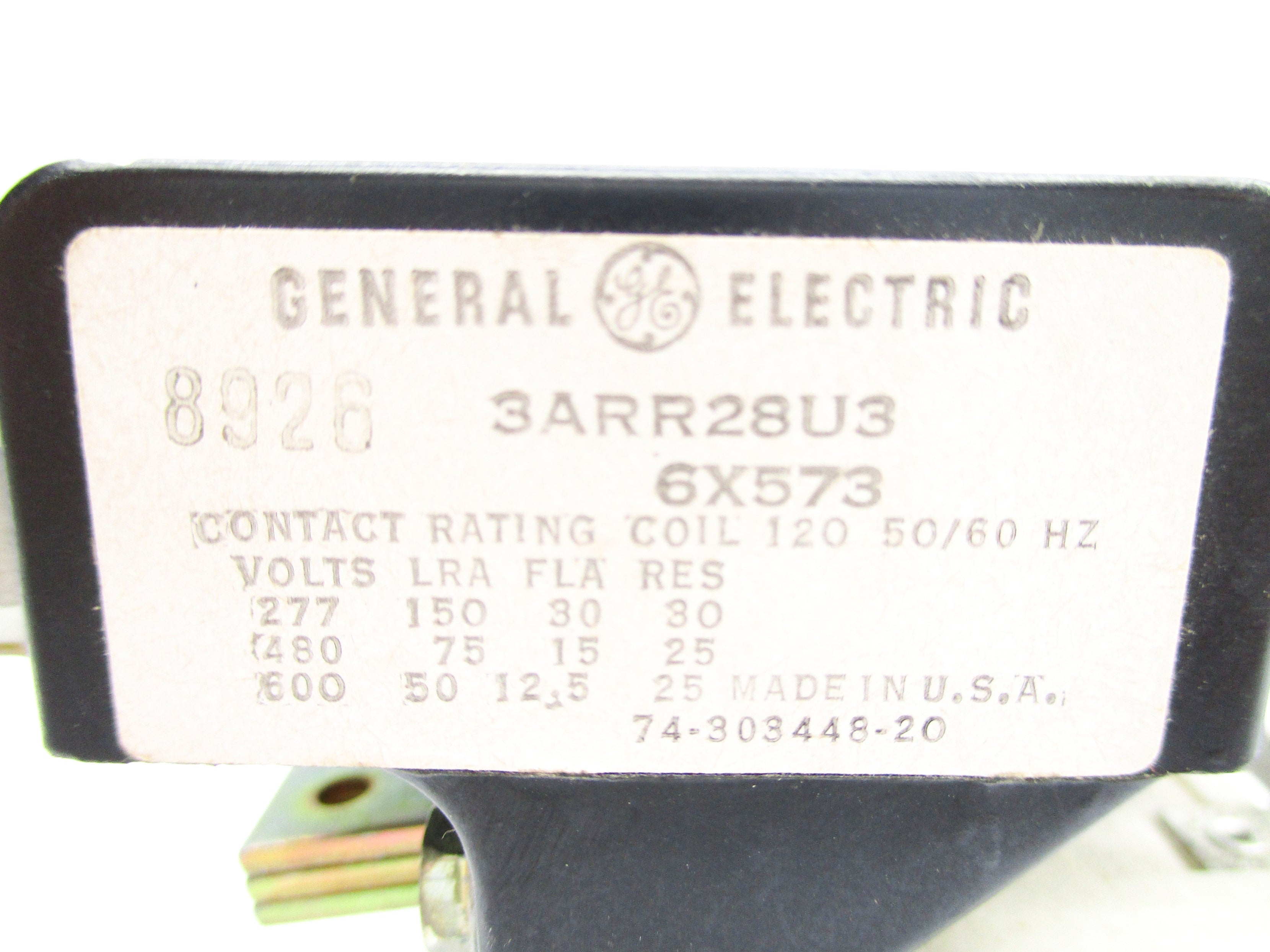 GENERAL ELECTRIC 3ARR28U3 6X573 120V NSNP