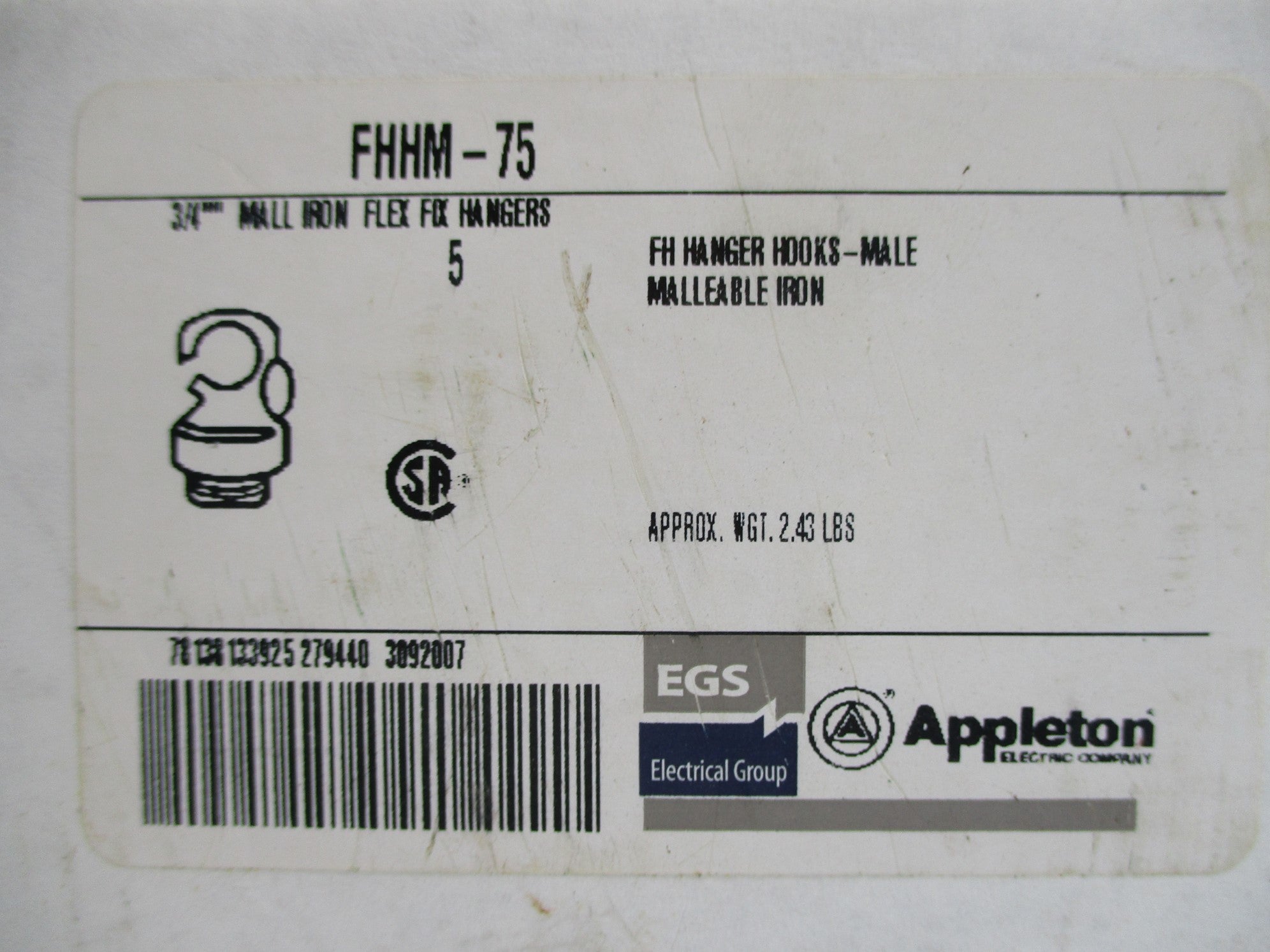 APPLETON FHHM-75 (PKG OF 5) NSMP