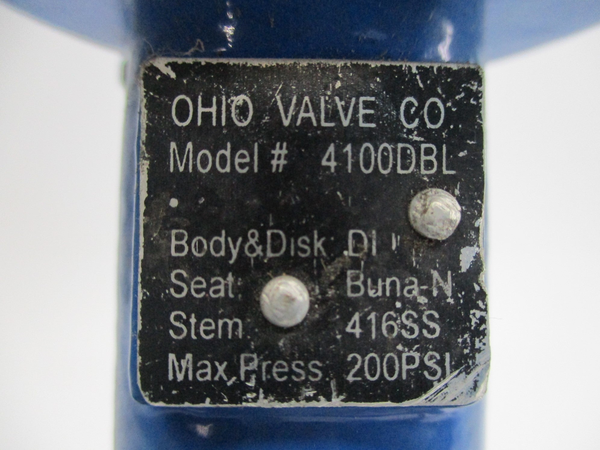OHIO VALVE 4100DBL 200PSI UNMP