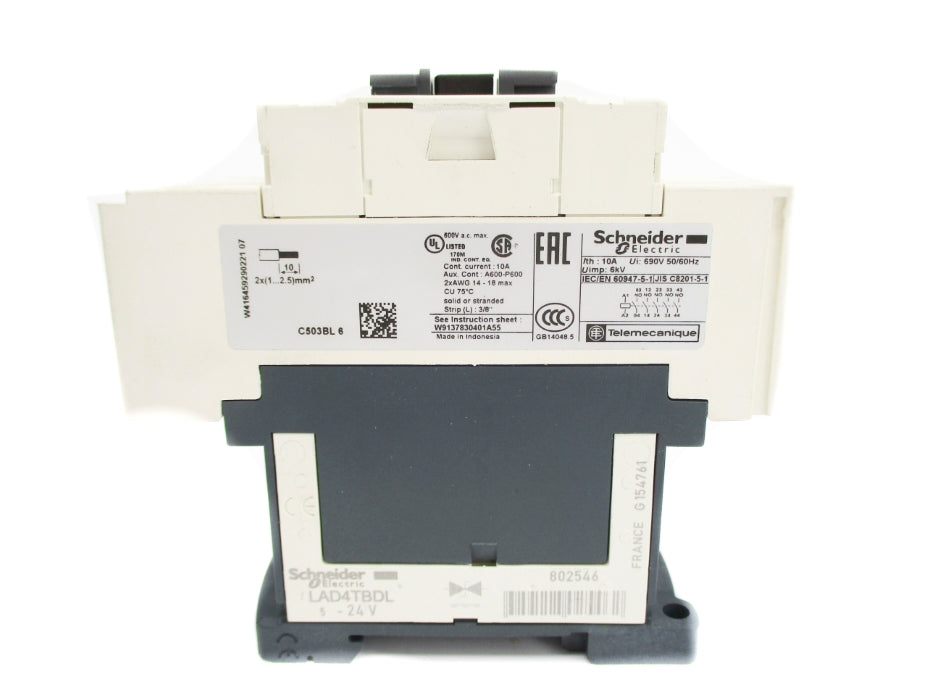 SCHNEIDER ELECTRIC CAD503BL 24VDC (AS PICTURED) NUPI