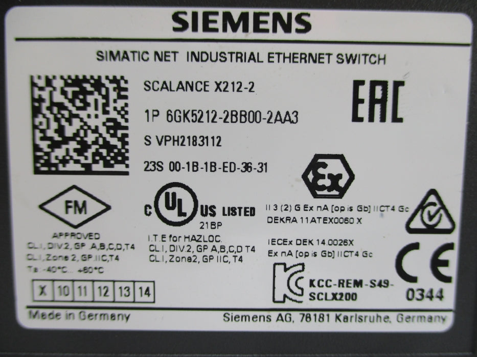 SIEMENS 6GK5212-2BB00-2AA3 NUPI