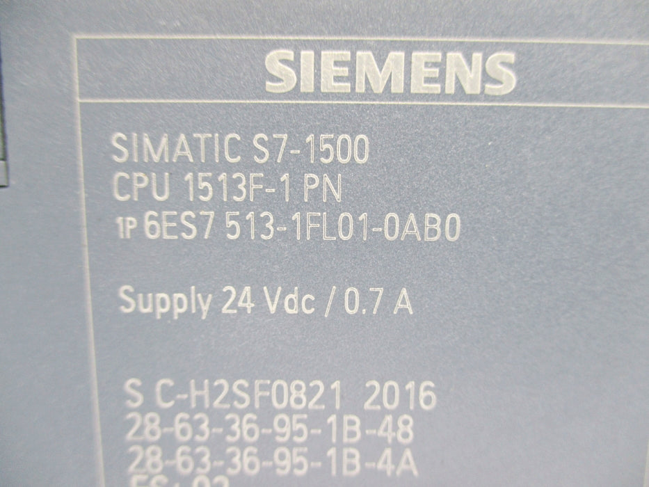 SIEMENS 6ES7513-1FL01-0AB0 NUPI