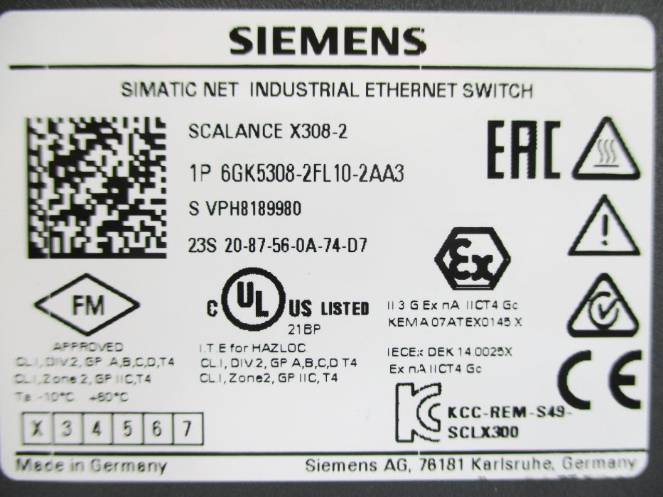 SIEMENS 6GK5308-2FL10-2AA3 NUPI