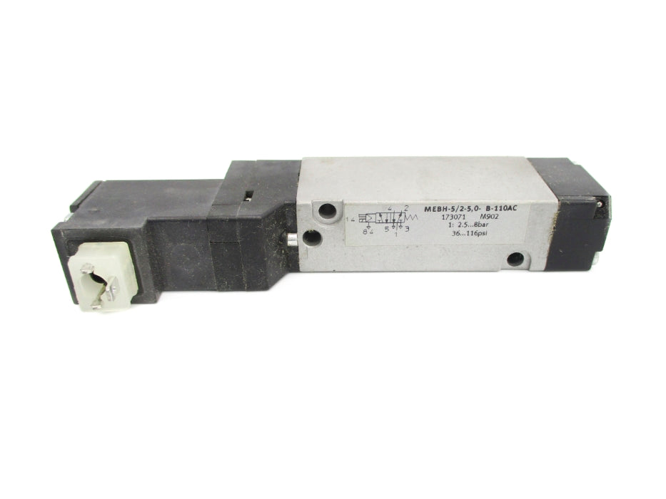 FESTO MEBH-5/2-5,0-B-110AC 36-116PSI 99-132VAC UNMP