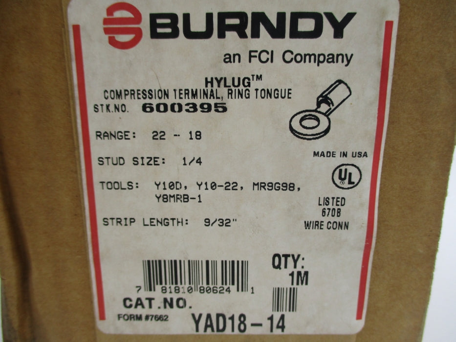 BURNDY YAD18-14 (PKG OF 1M) NSFS