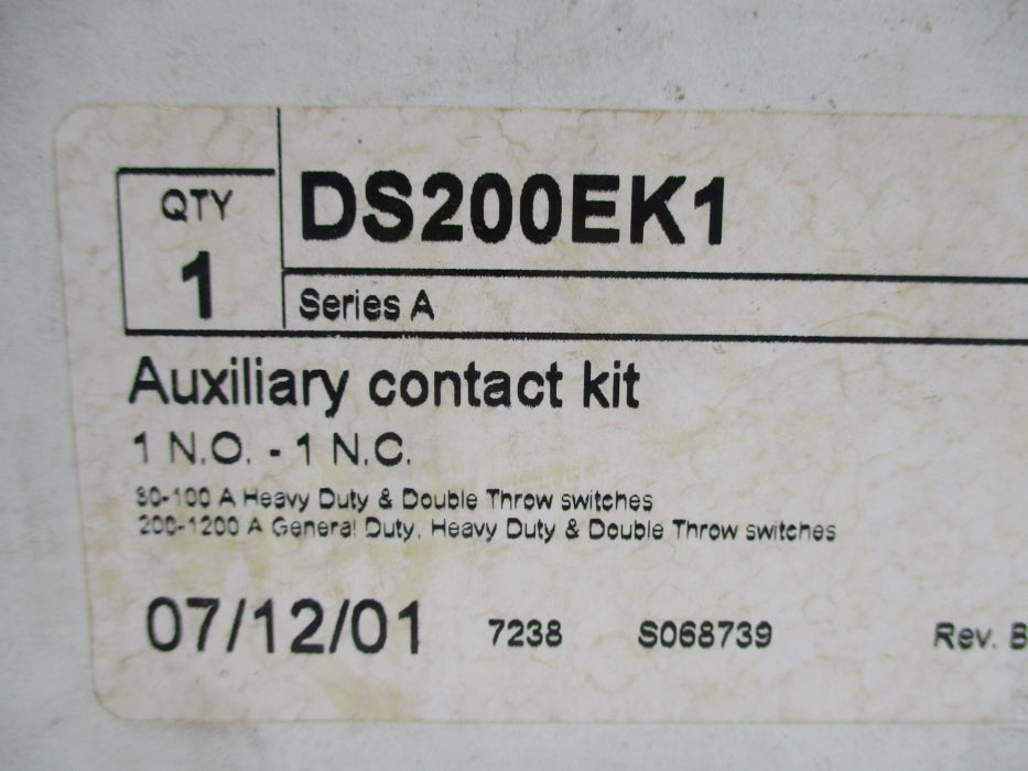 CUTLER HAMMER DS200EK1 SER. A NSFS