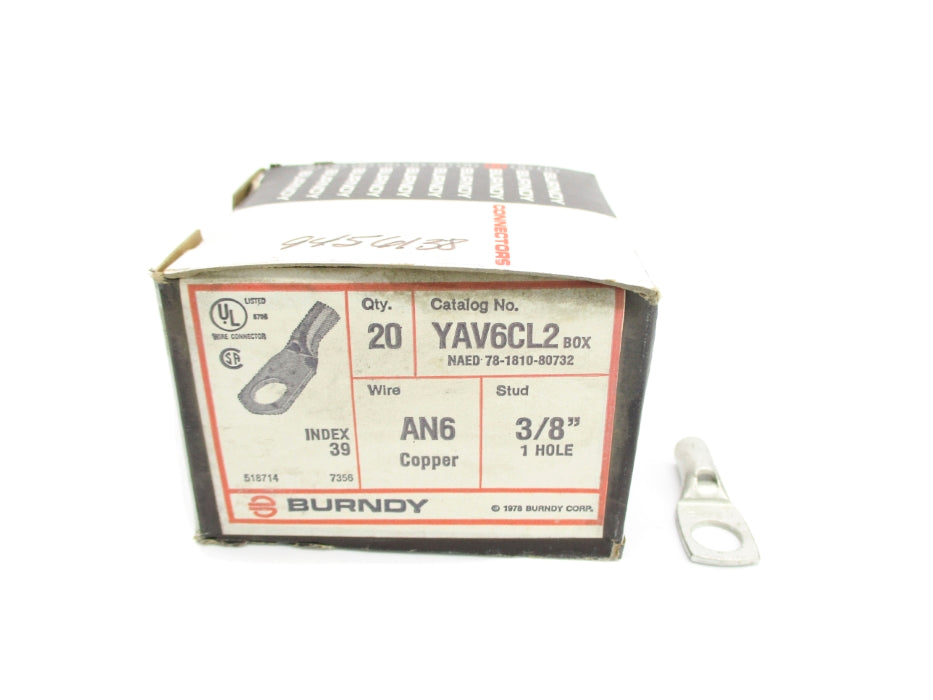 BURNDY YAV6CL2 (PKG OF 20) NSMP