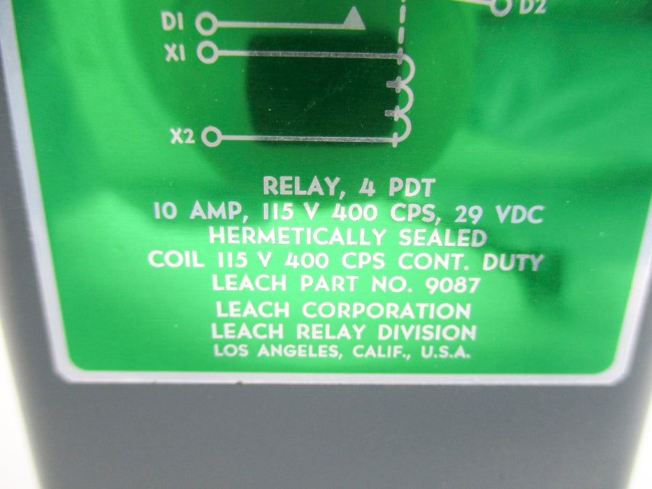 LEACH 9087 10A 115V UNMP