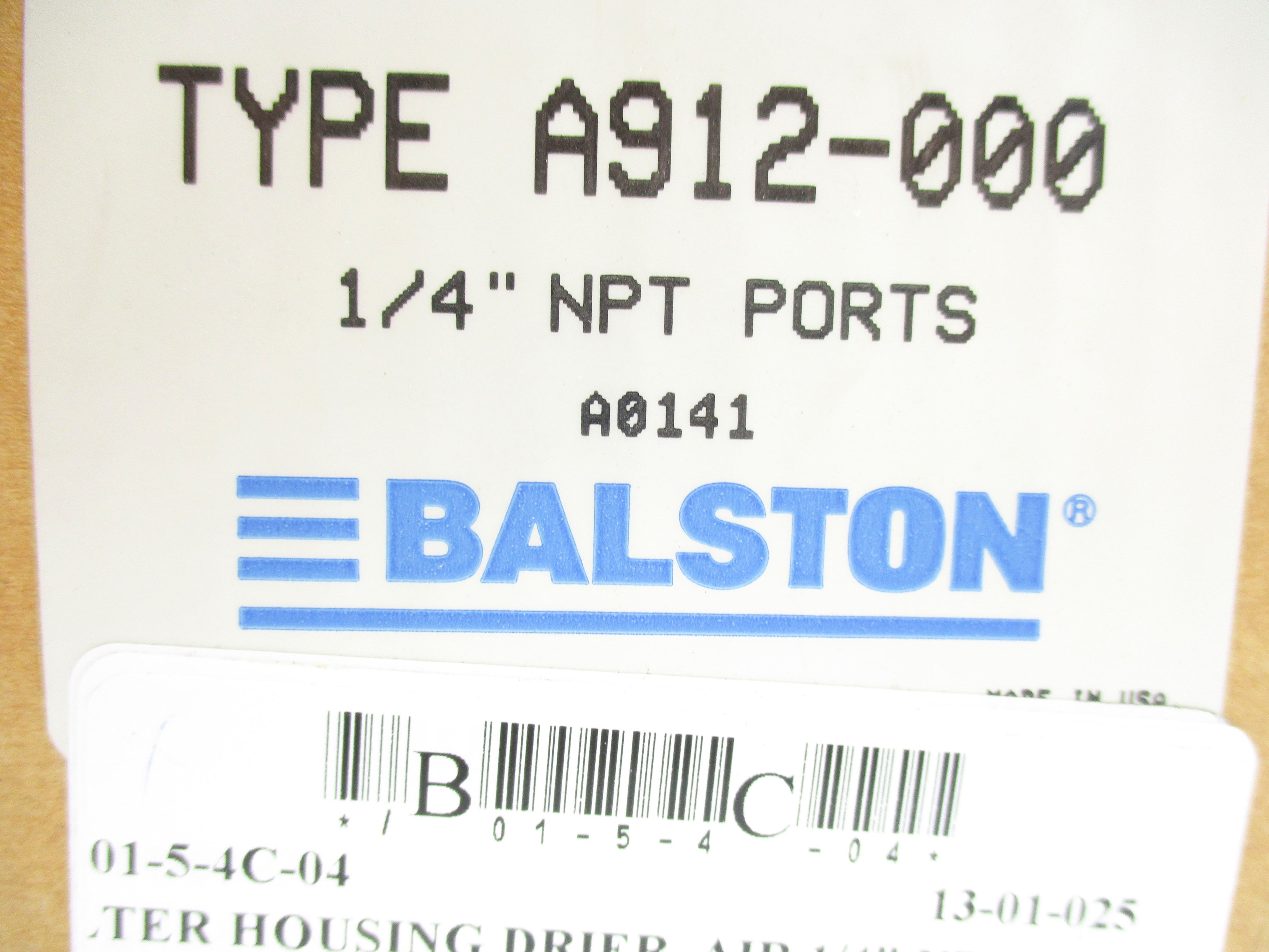 BALSTON PARKER A912-000 NSMP