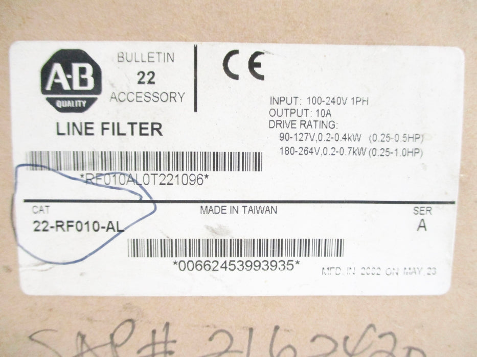 ALLEN BRADLEY 22-RF010-AL SER. A NSMP