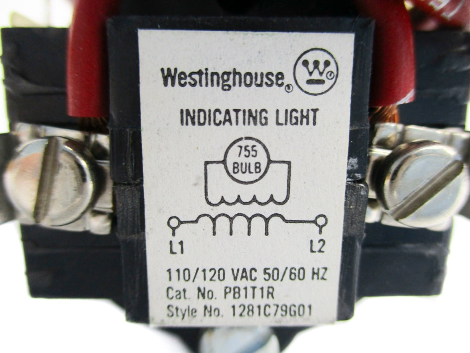 WESTINGHOUSE 1281C79G01 PB1T1R 110/120VAC UNMP