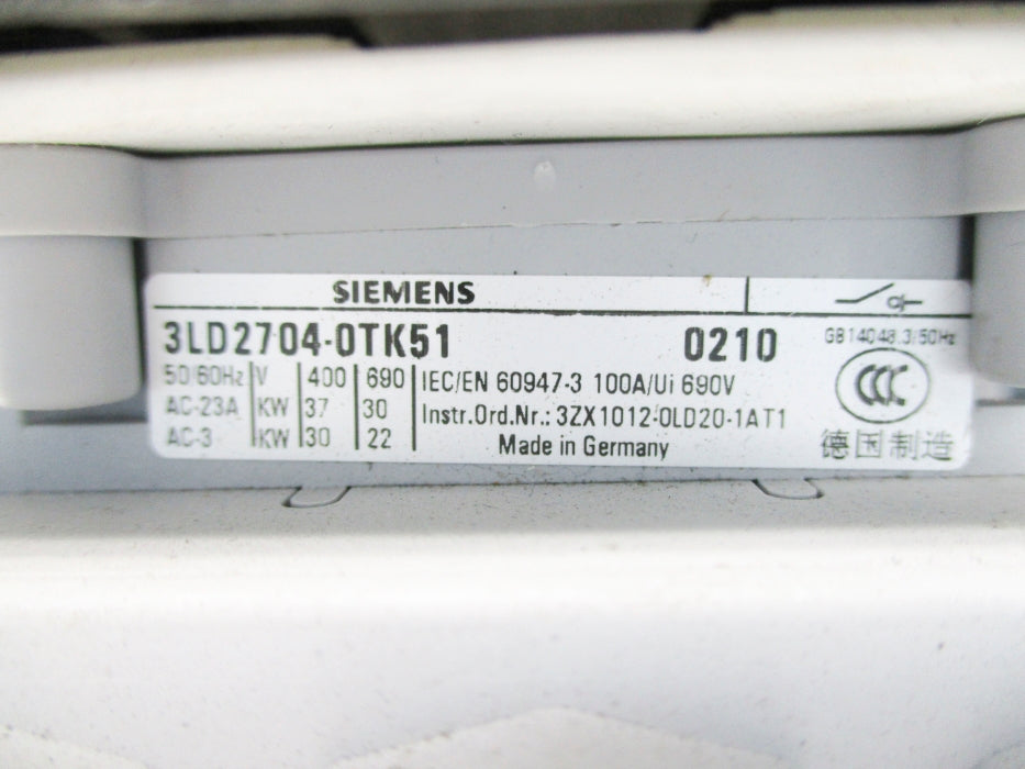 SIEMENS 3LD2704-0TK51 NSNP
