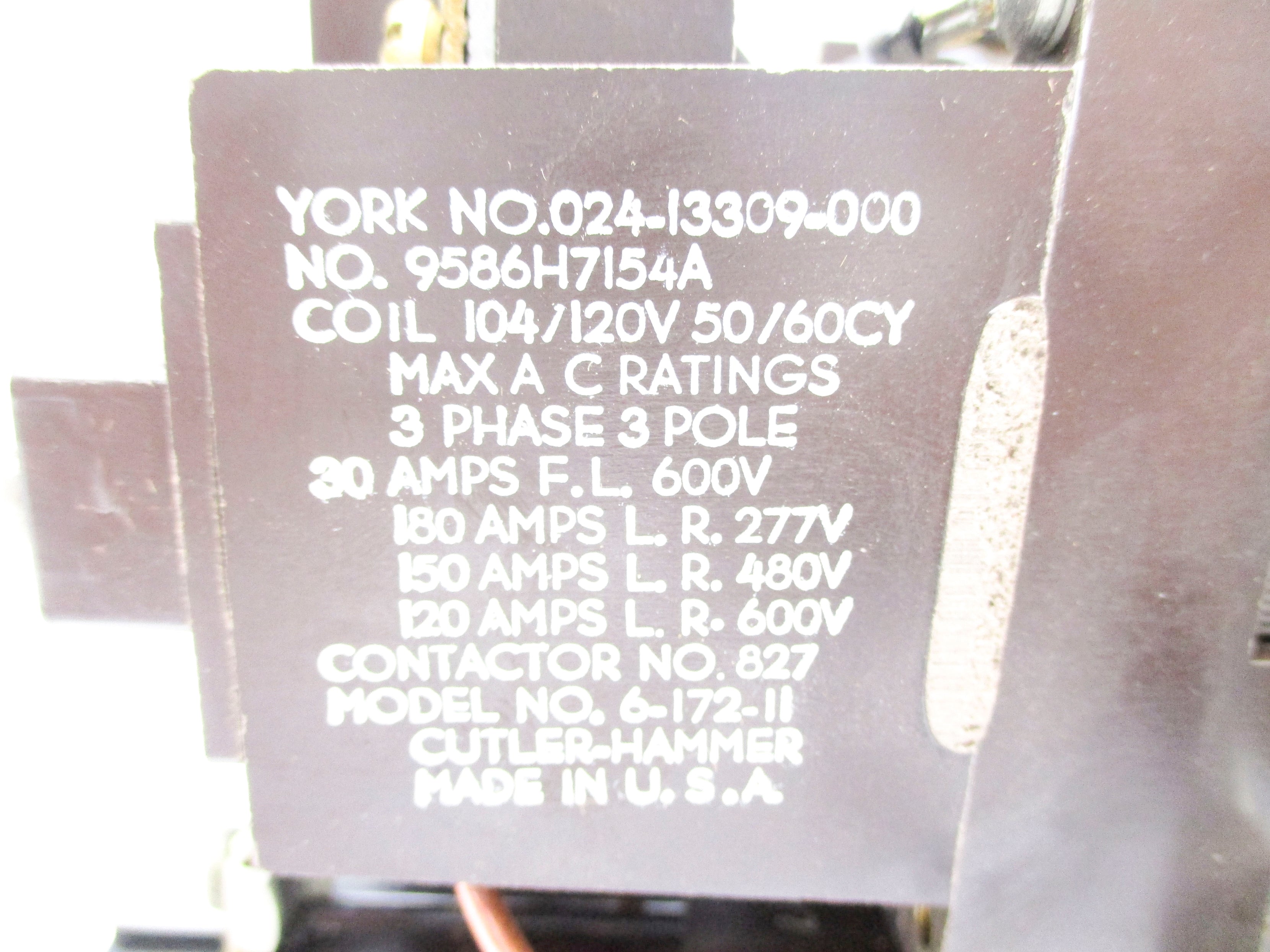 CUTLER HAMMER 6-172-11 30A 600V NSNP