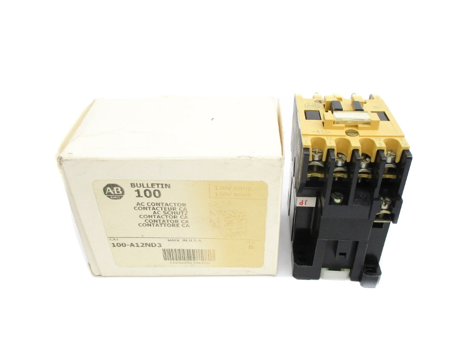 ALLEN BRADLEY 100-A12ND3 SER. B 110/120V (AS PICTURED) (WH) NSMP