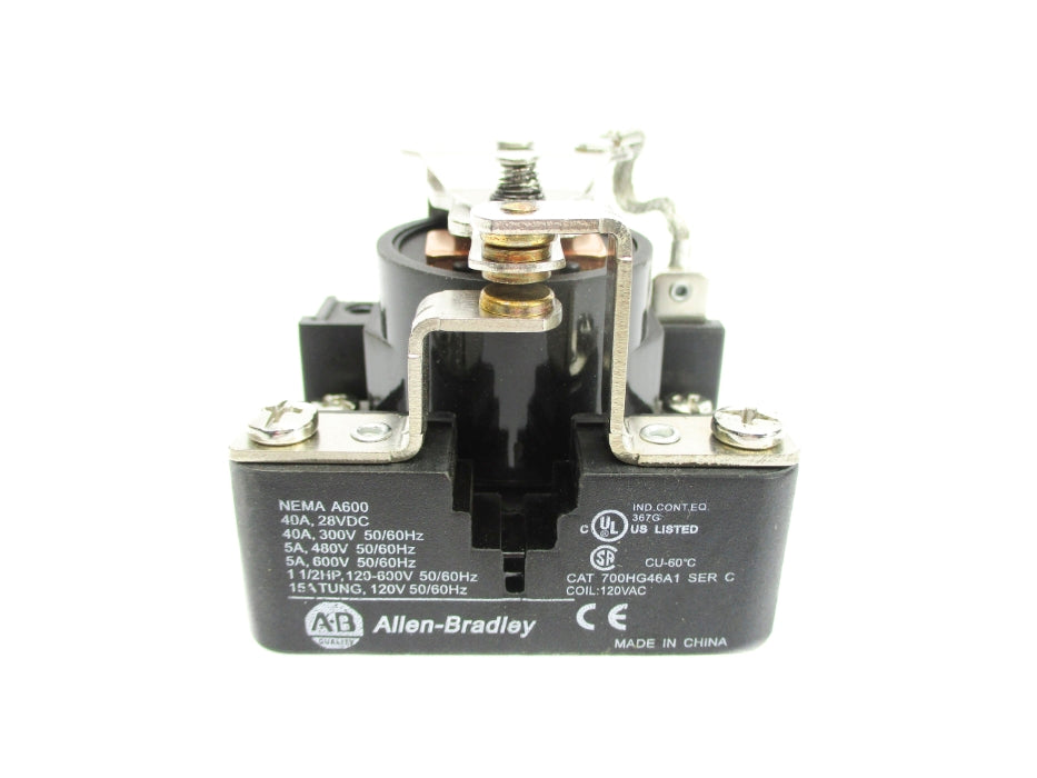 ALLEN BRADLEY 700-HG46A1 SER. C 120VAC NSNP