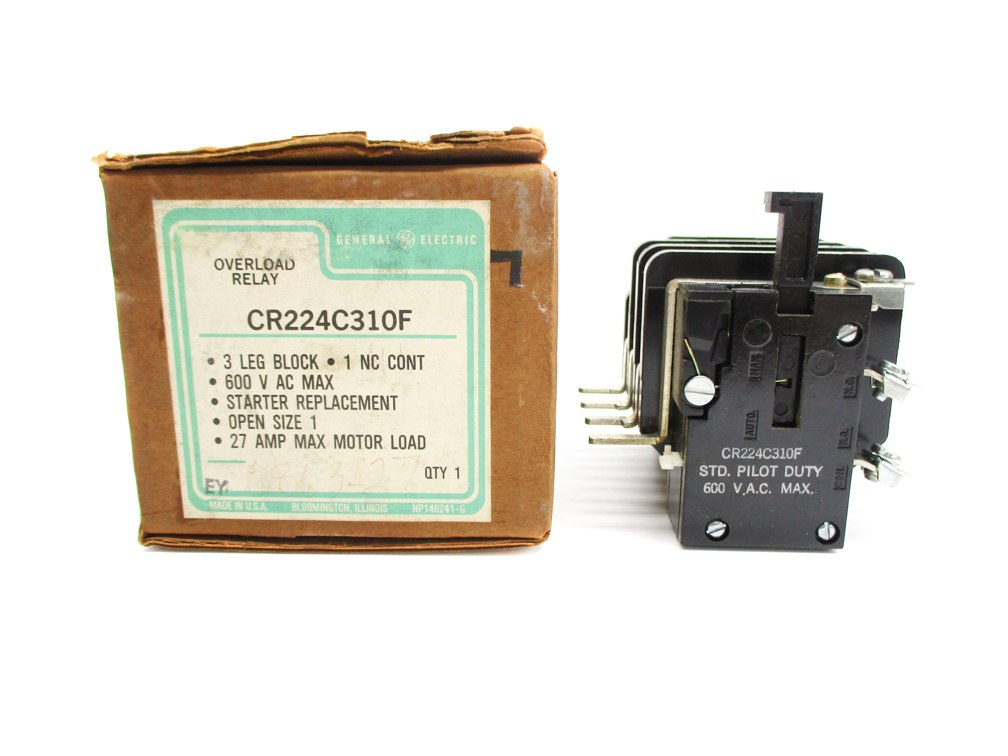 GENERAL ELECTRIC CR224C310F 600VAC 27A NSMP