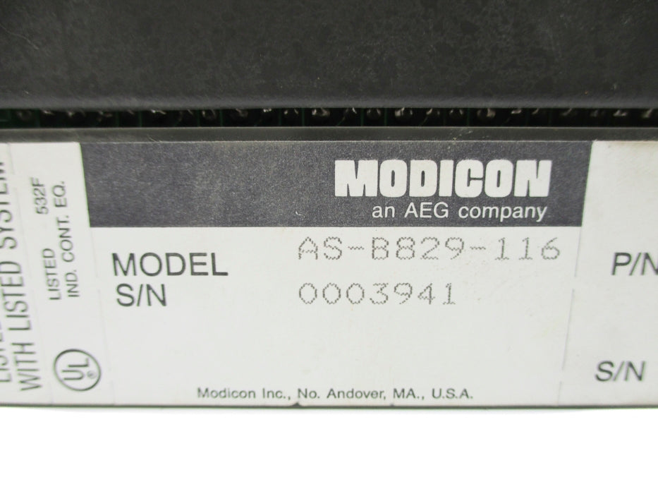 MODICON AS-B829-116 UNMP