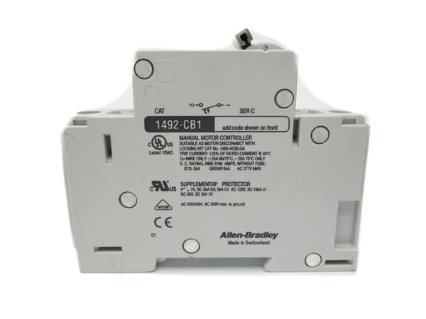 ALLEN BRADLEY 1492-CB1H150 SER. C 15A 277VAC NSNP