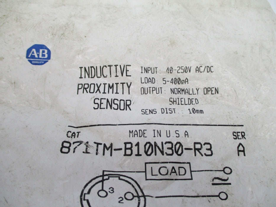 ALLEN BRADLEY 871TM-B10N30-R3 SER. A NSMP