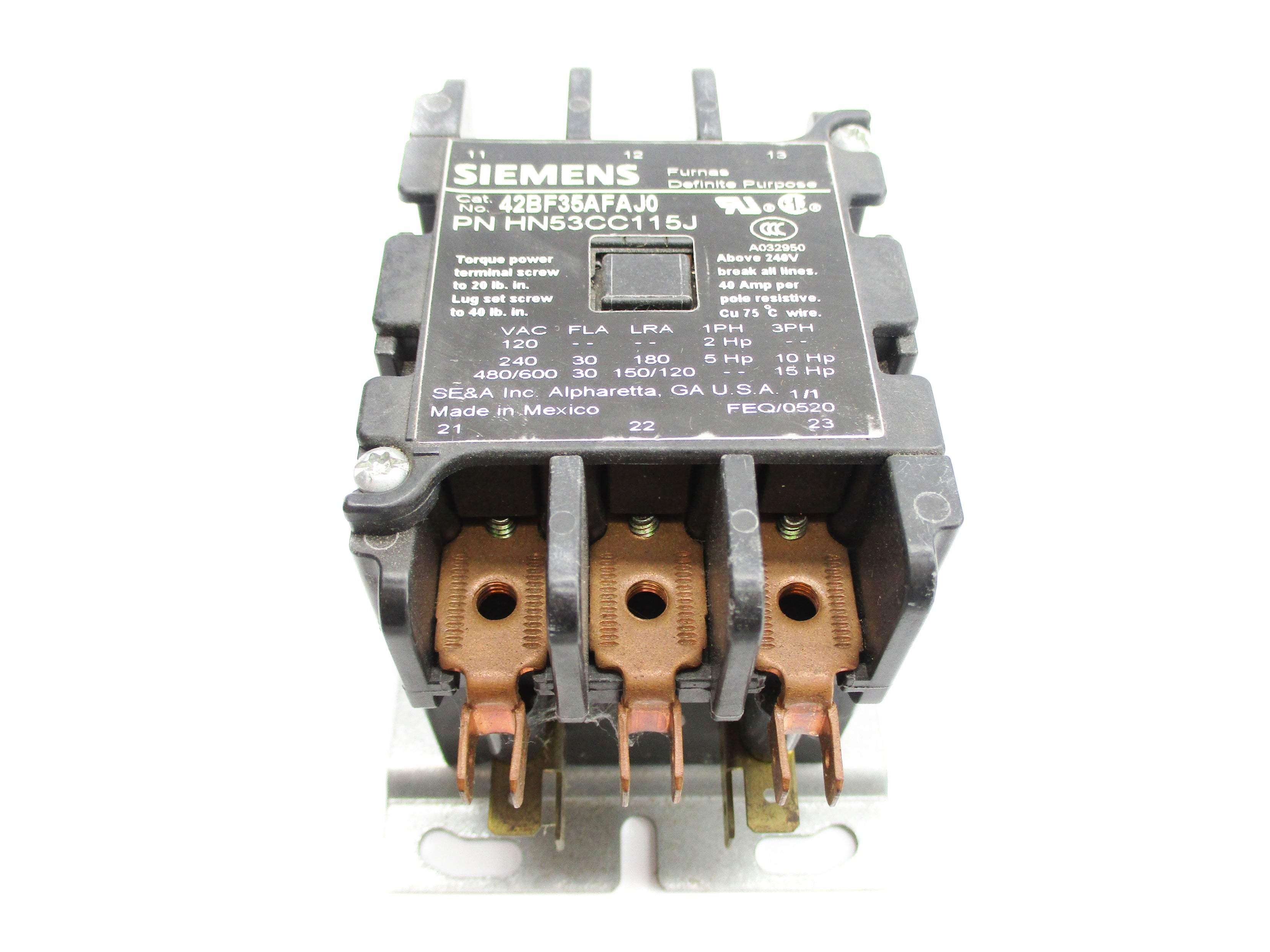 SIEMENS 42BF35AFAJ0 110/120V NSNP