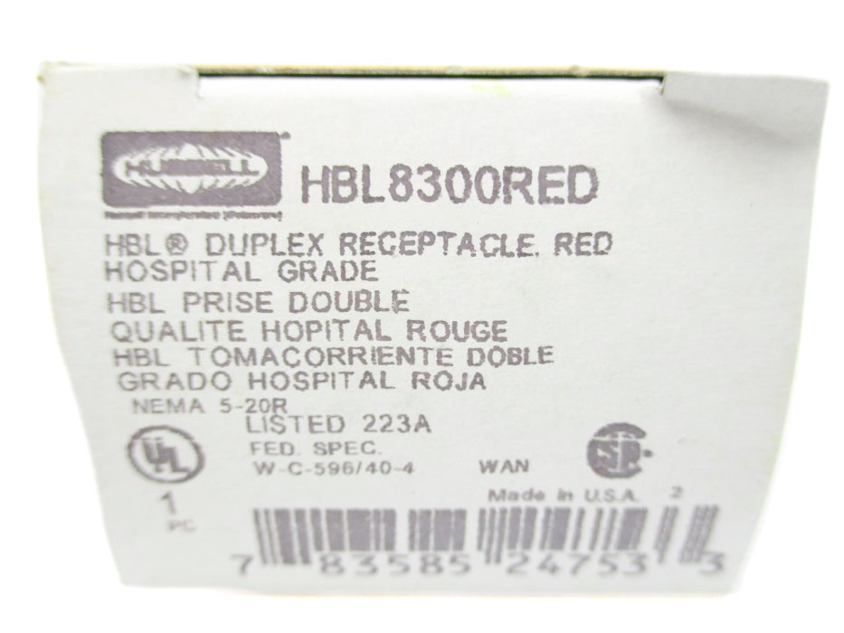 HUBBELL HBL8300RED NSMP