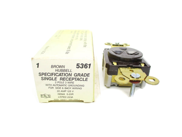 HUBBELL 5361 125V 20A NSMP
