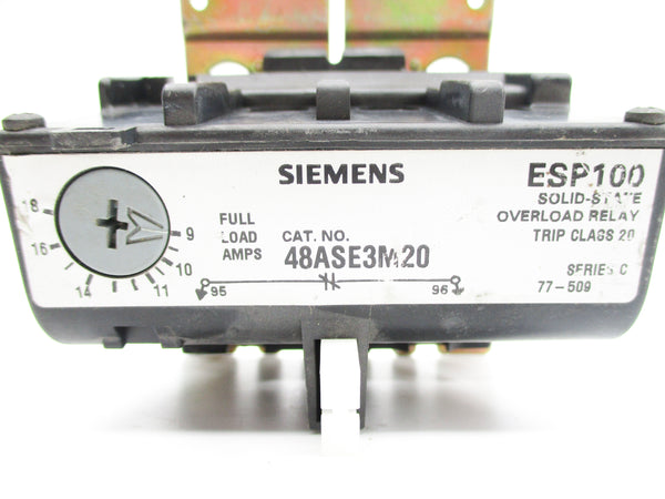 SIEMENS 48ASE3M20 9-18A 600VAC (AS PICTURED) NSNP