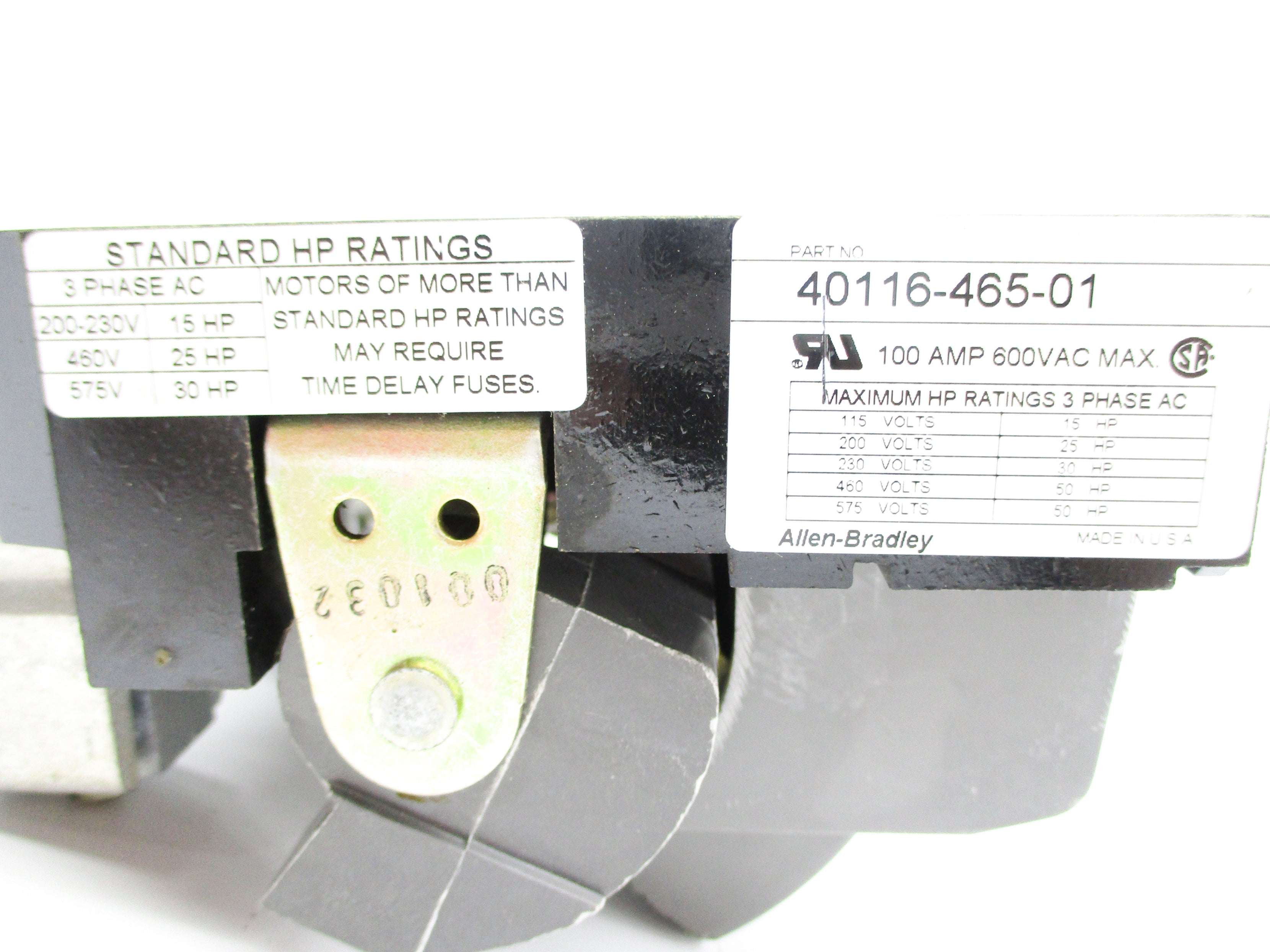 ALLEN BRADLEY 40116-465-01 NSNP