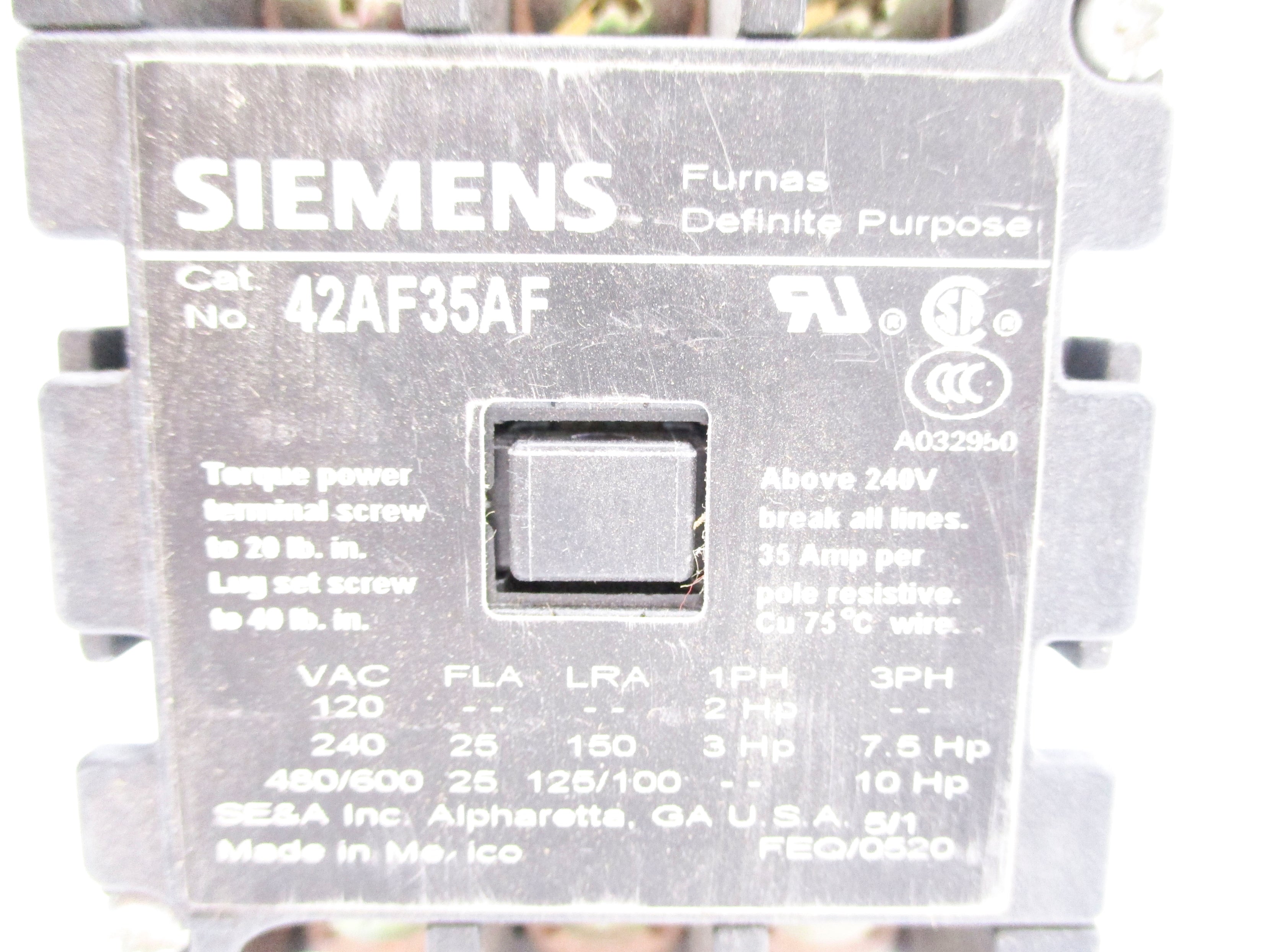 SIEMENS 42AF35AF 24V NSNP