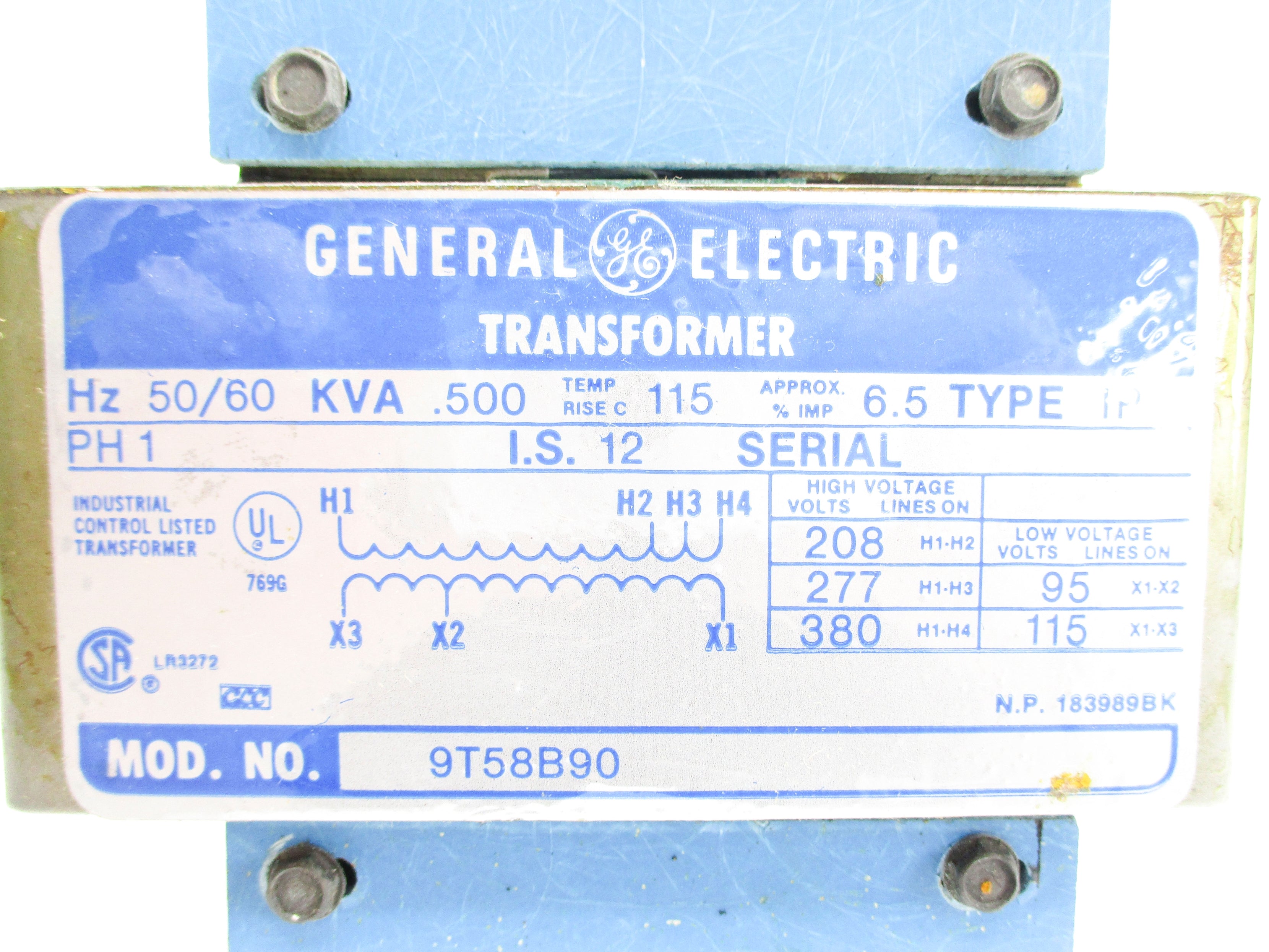 GENERAL ELECTRIC 9T58B90 UNMP