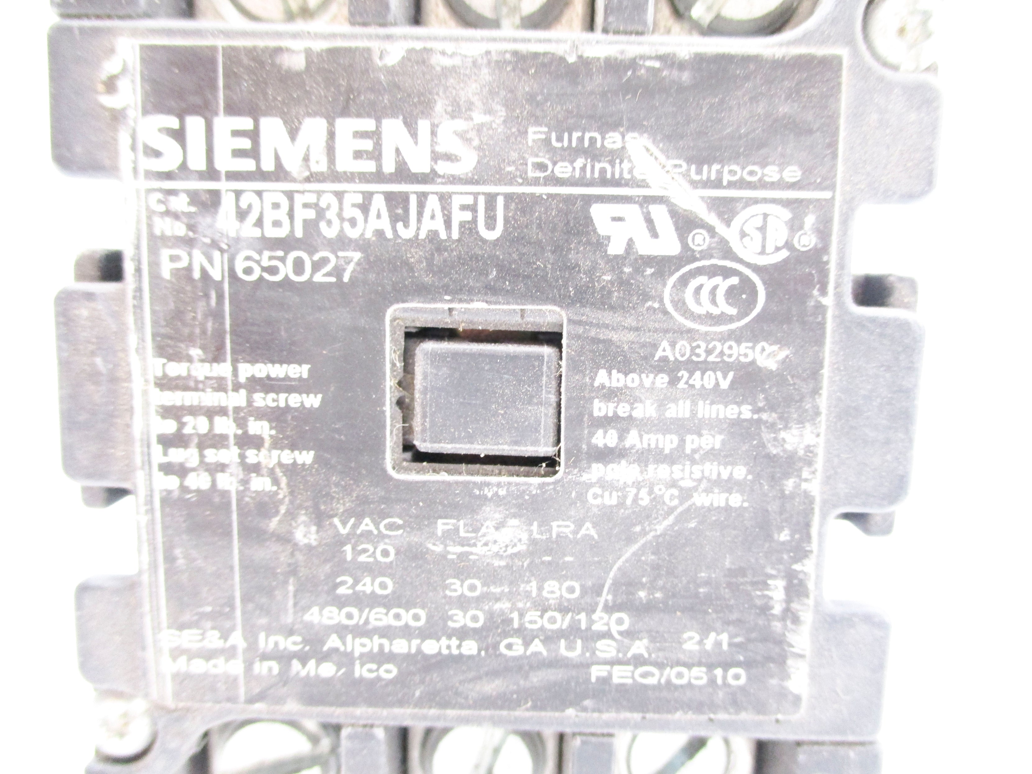 SIEMENS 42BF35AJAFU 24V UNMP